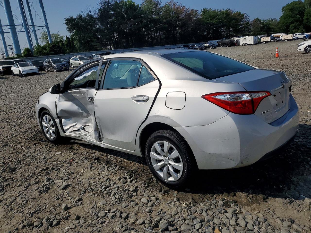 2014 Toyota Corolla Le Gray vin: 2T1BURHEXEC034557