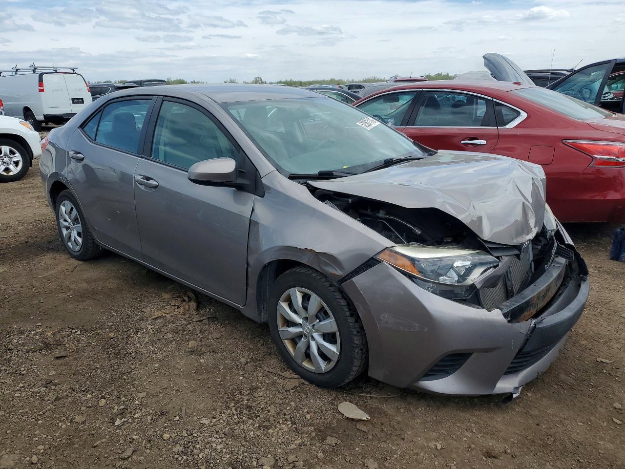 2014 Toyota Corolla Le Gray vin: 2T1BURHEXEC041931
