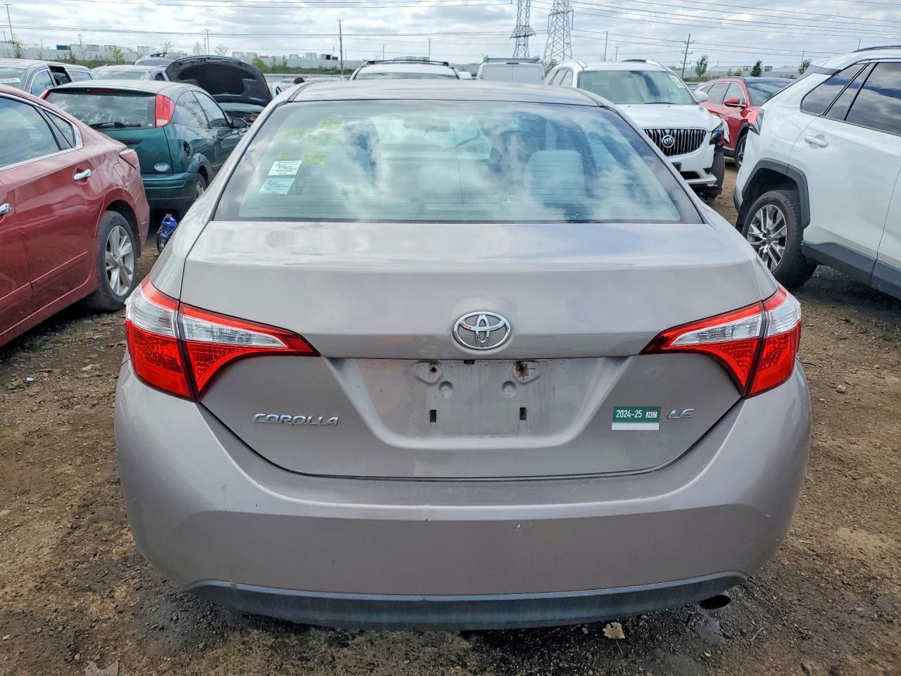 2014 Toyota Corolla Le Gray vin: 2T1BURHEXEC041931