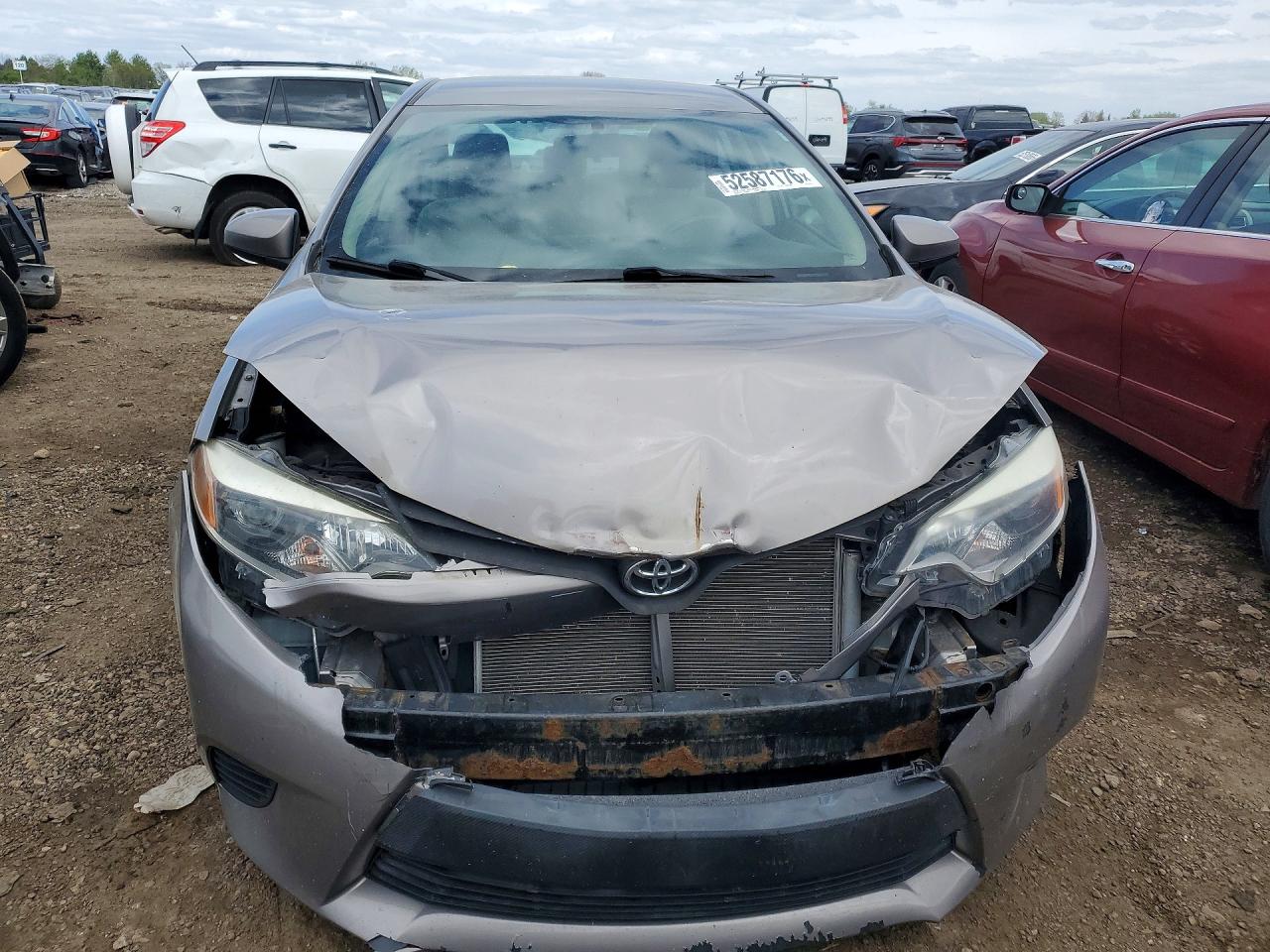 2014 Toyota Corolla Le Gray vin: 2T1BURHEXEC041931