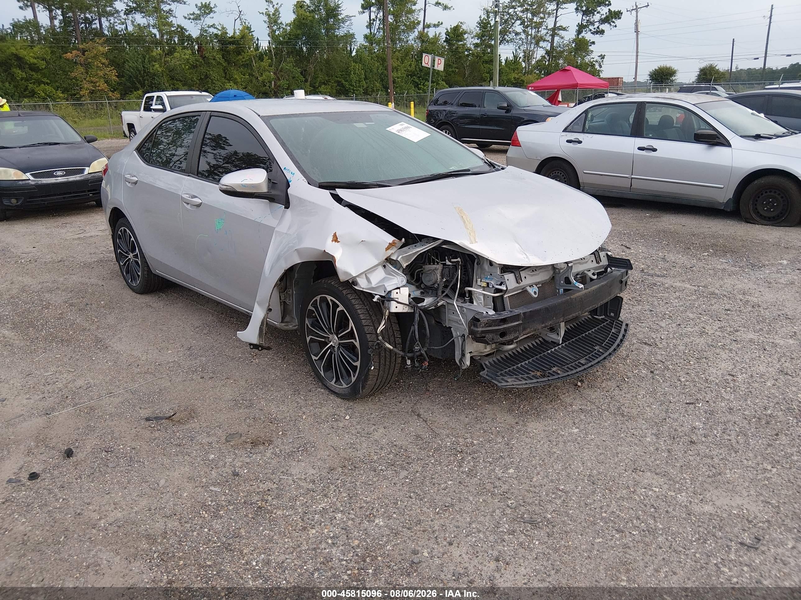 2014 Toyota Corolla S Plus Silver vin: 2T1BURHEXEC042898