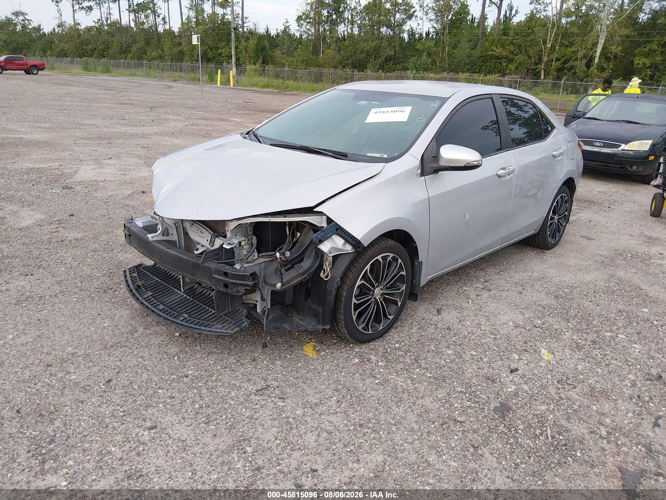 2014 Toyota Corolla S Plus Silver vin: 2T1BURHEXEC042898