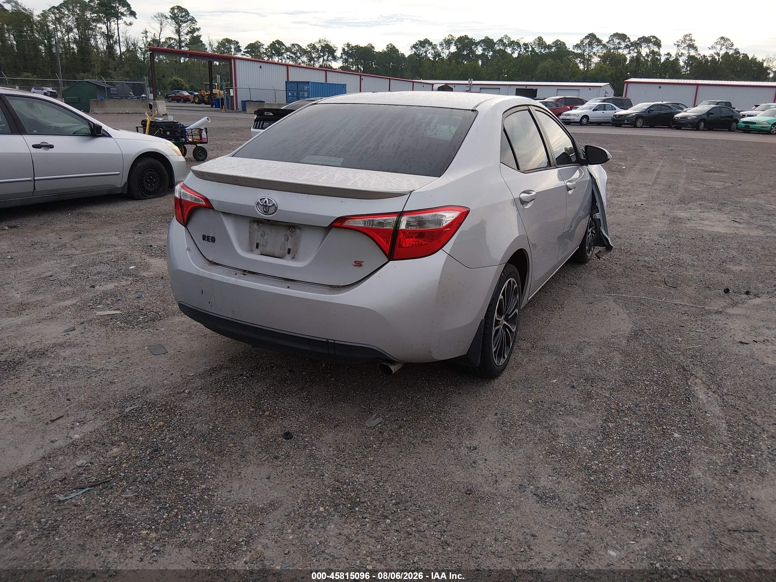 2014 Toyota Corolla S Plus Silver vin: 2T1BURHEXEC042898