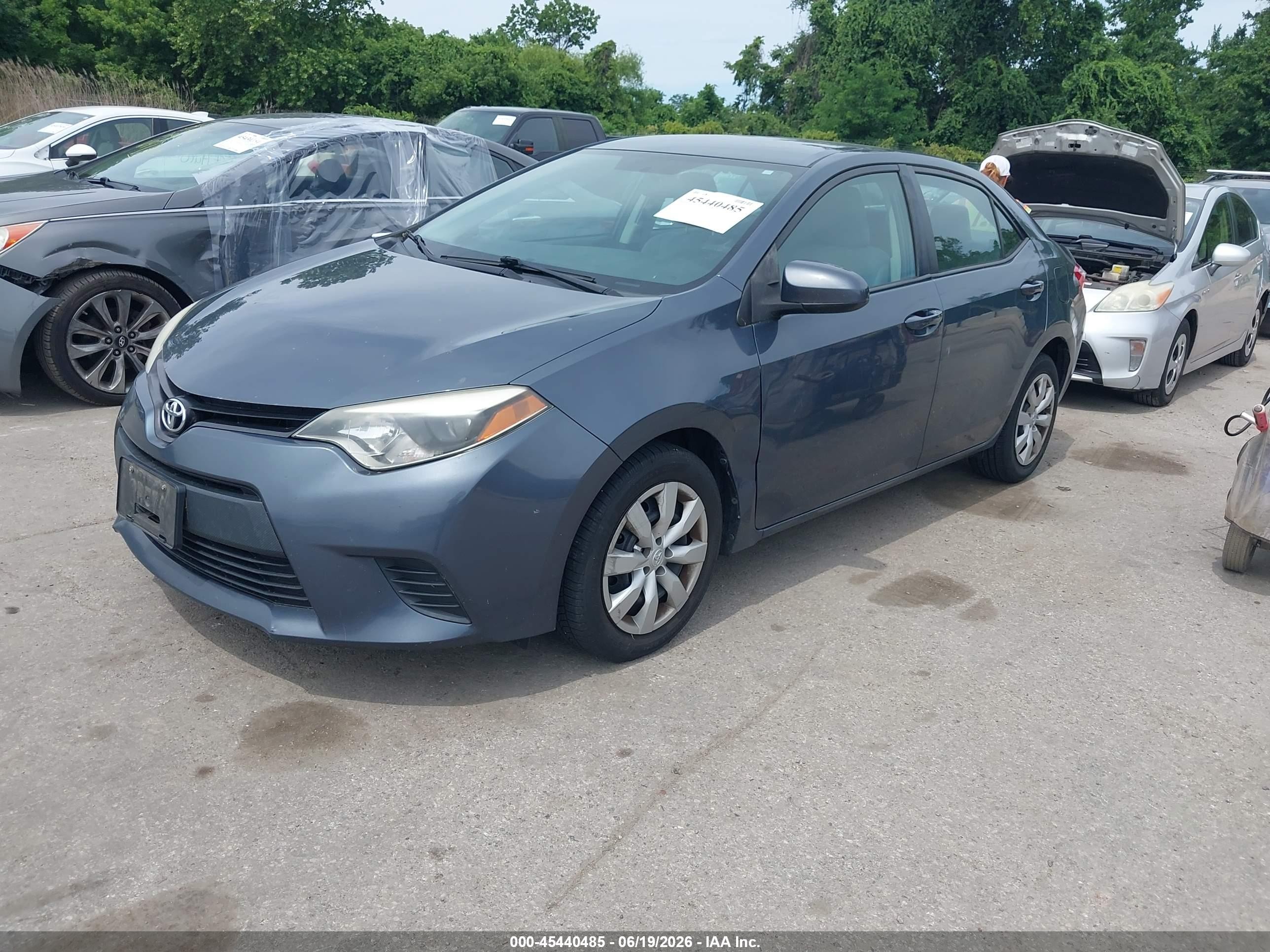 2014 Toyota Corolla Le Gray vin: 2T1BURHEXEC063072