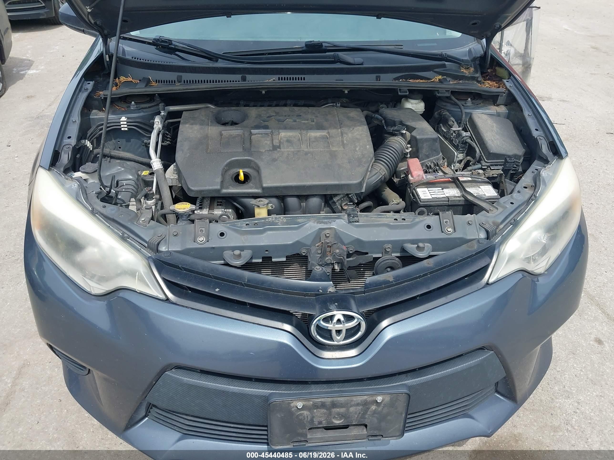2014 Toyota Corolla Le Gray vin: 2T1BURHEXEC063072