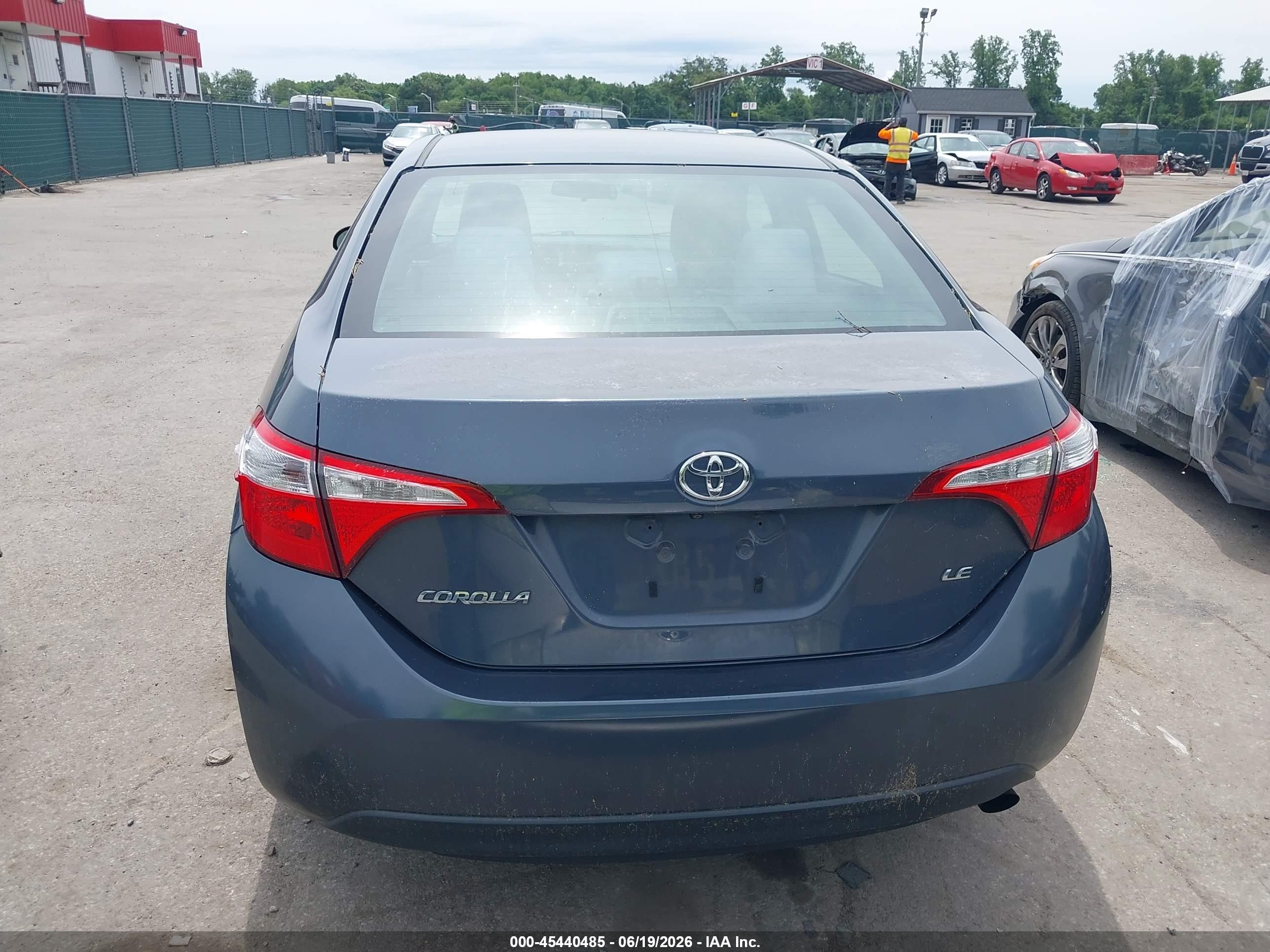 2014 Toyota Corolla Le Gray vin: 2T1BURHEXEC063072