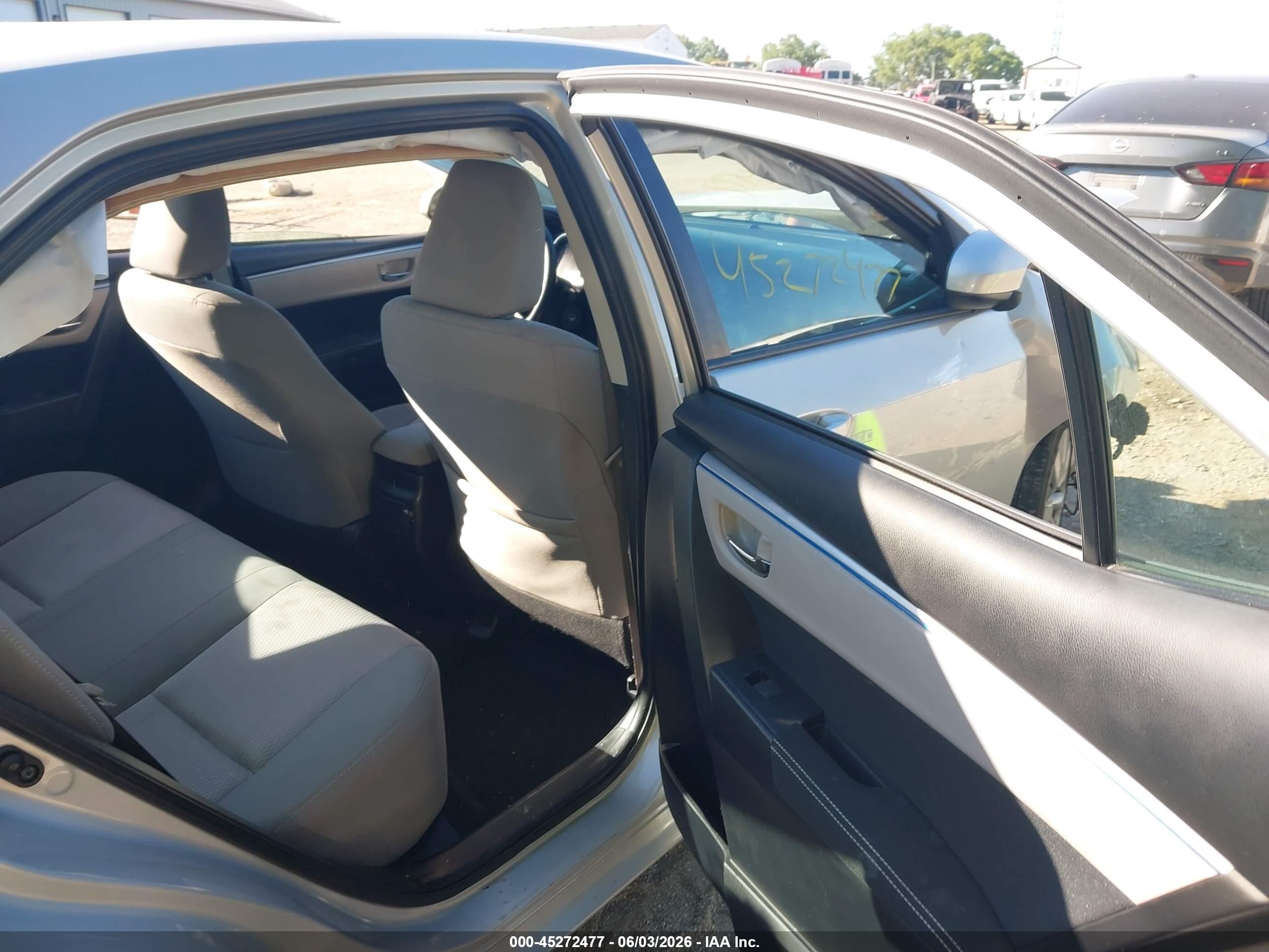 2014 Toyota Corolla Le Silver vin: 2T1BURHEXEC072323