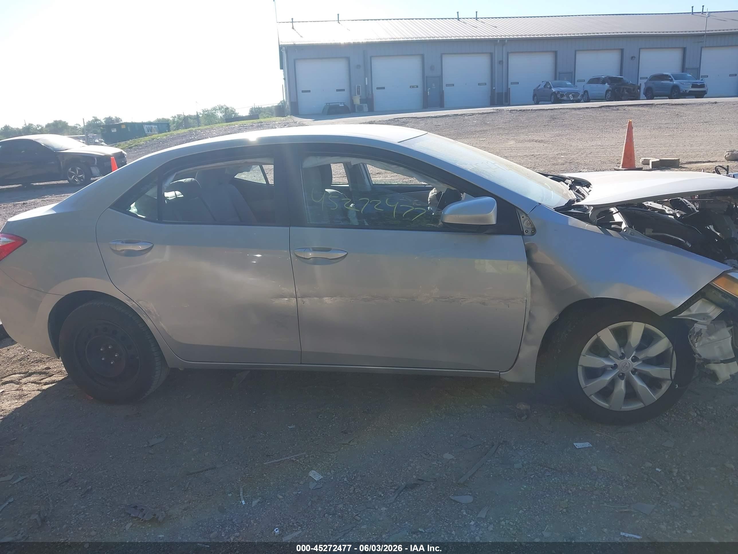 2014 Toyota Corolla Le Silver vin: 2T1BURHEXEC072323