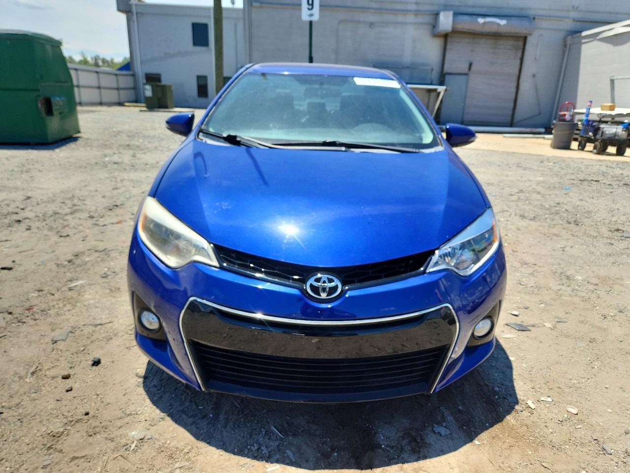 2014 Toyota Corolla S Plus Blue vin: 2T1BURHEXEC075223