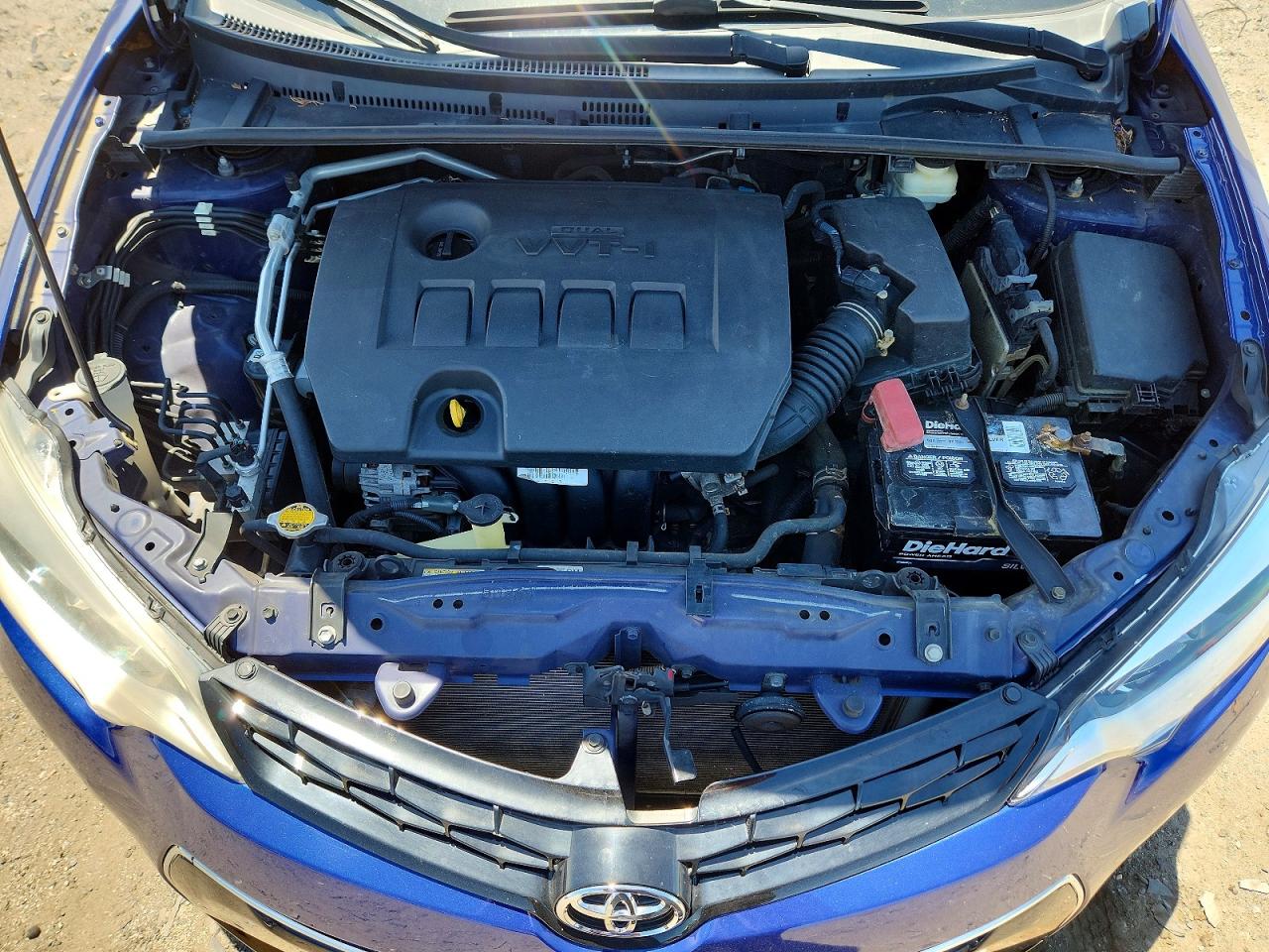 2014 Toyota Corolla S Plus Blue vin: 2T1BURHEXEC075223