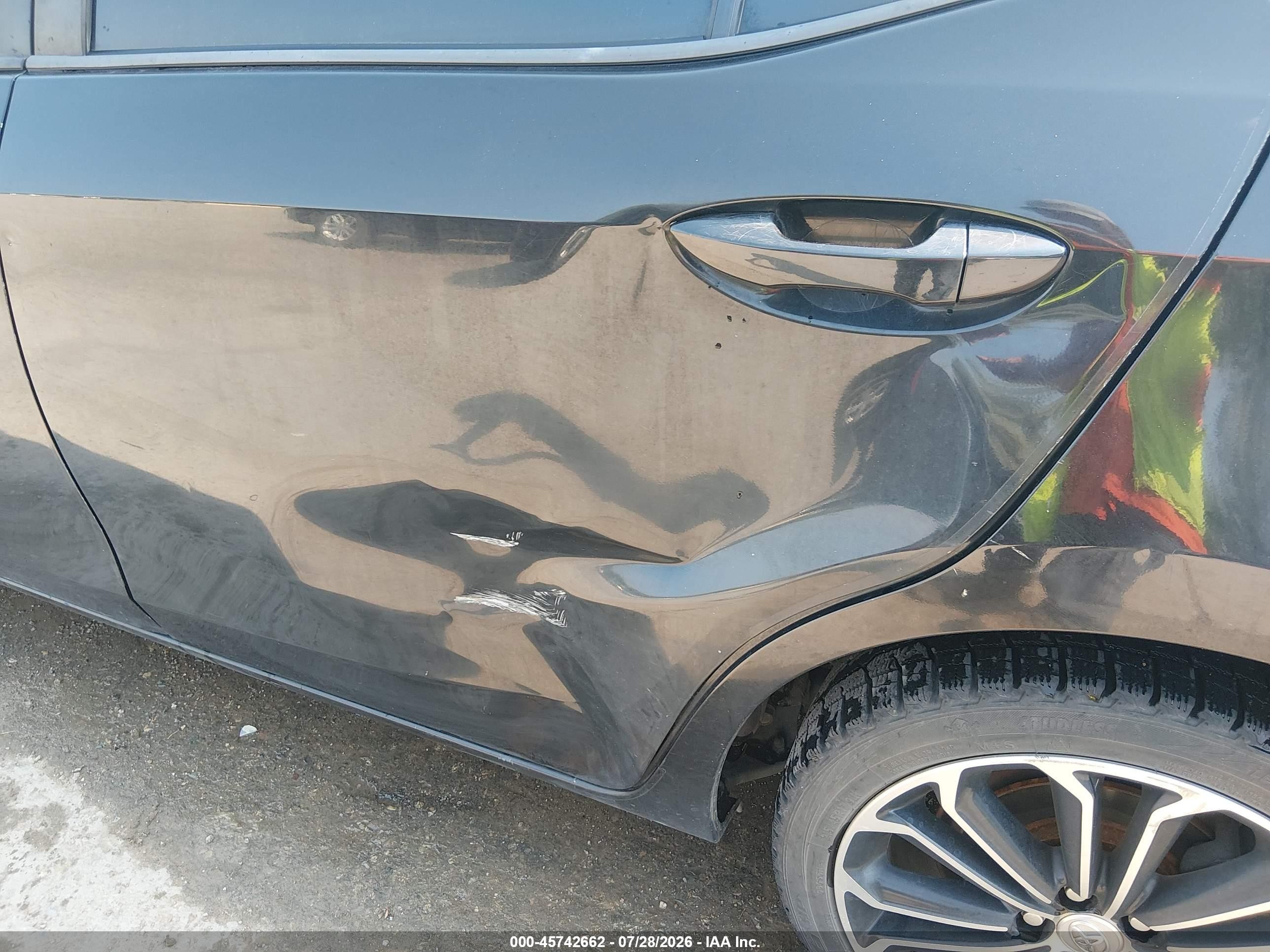 2014 Toyota Corolla S Plus Black vin: 2T1BURHEXEC093205
