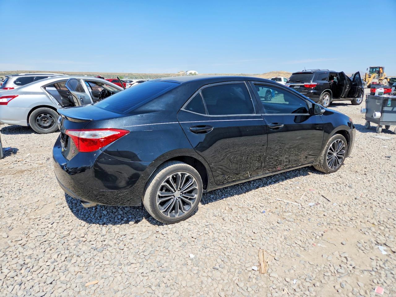 2014 Toyota Corolla S Plus Black vin: 2T1BURHEXEC099201