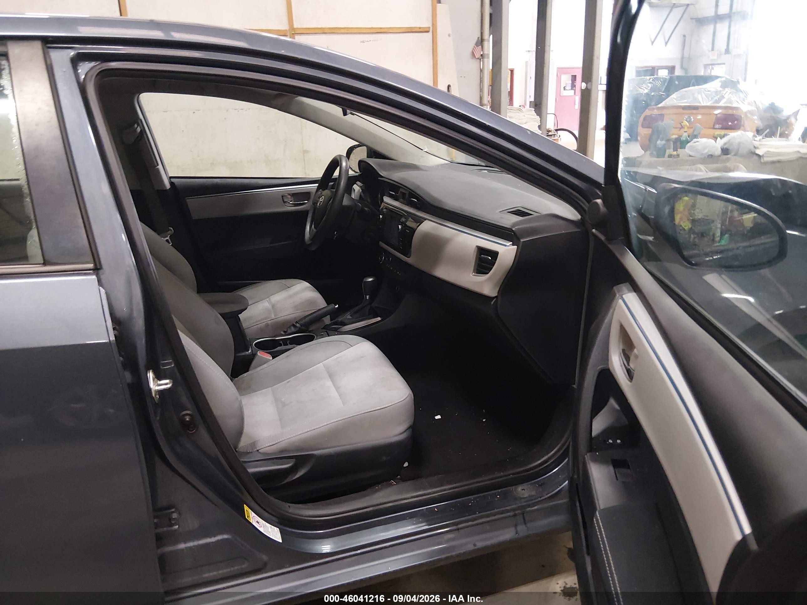 2014 Toyota Corolla Le Gray vin: 2T1BURHEXEC107264