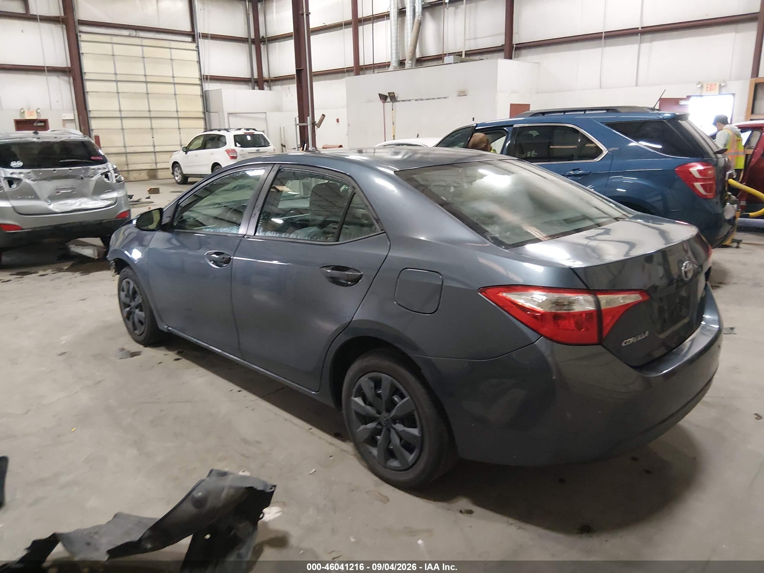 2014 Toyota Corolla Le Gray vin: 2T1BURHEXEC107264