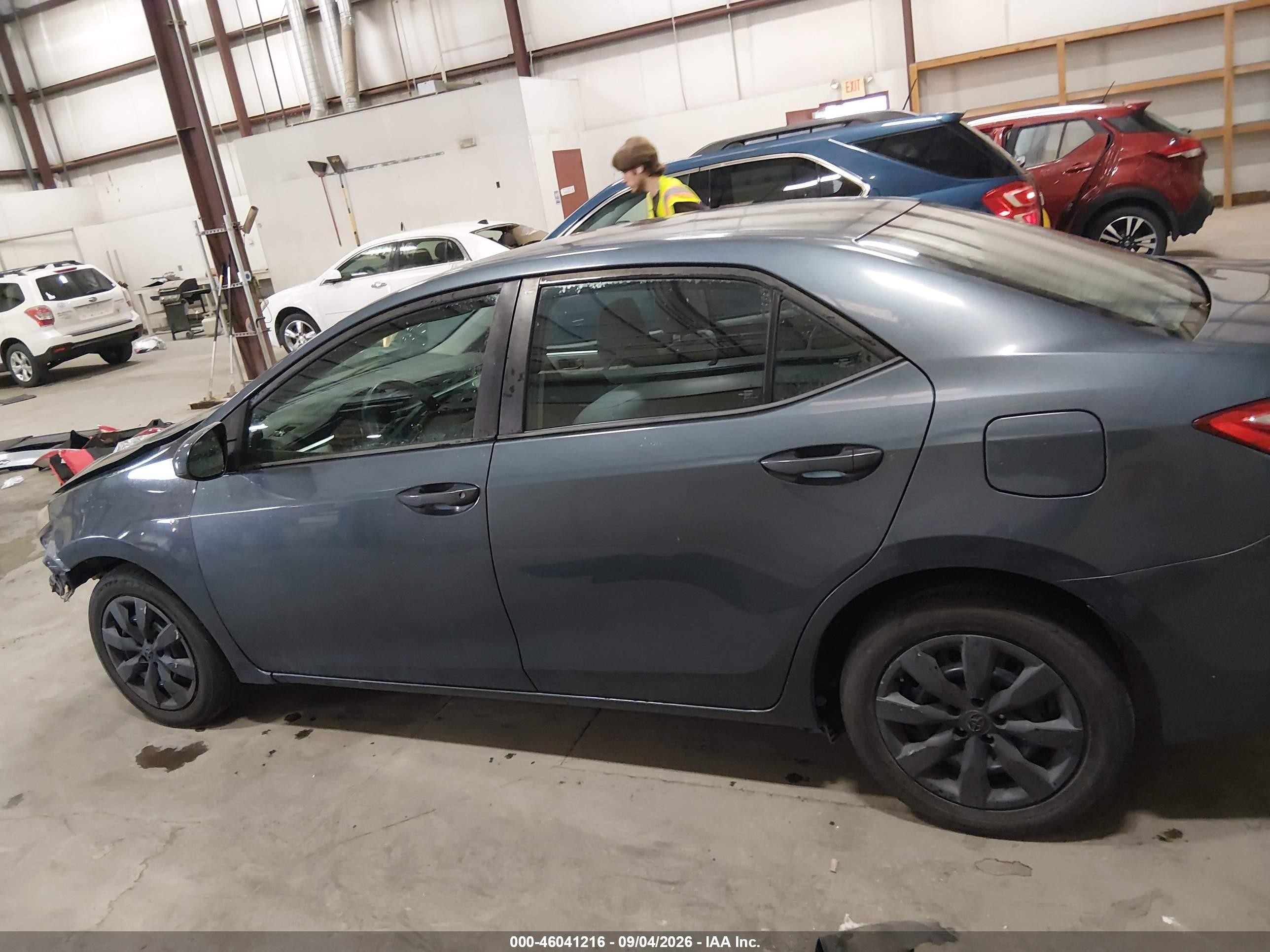 2014 Toyota Corolla Le Gray vin: 2T1BURHEXEC107264