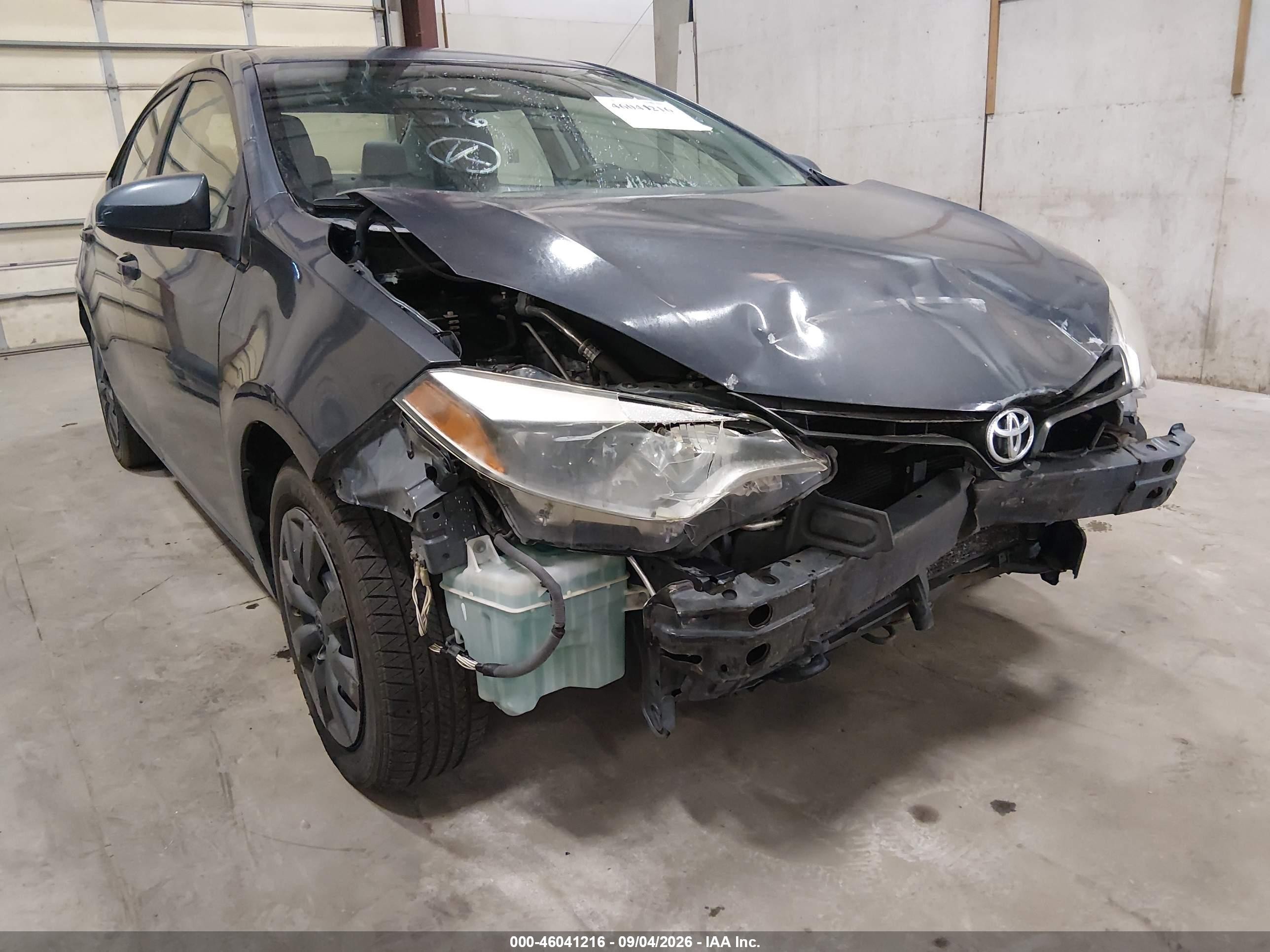 2014 Toyota Corolla Le Gray vin: 2T1BURHEXEC107264