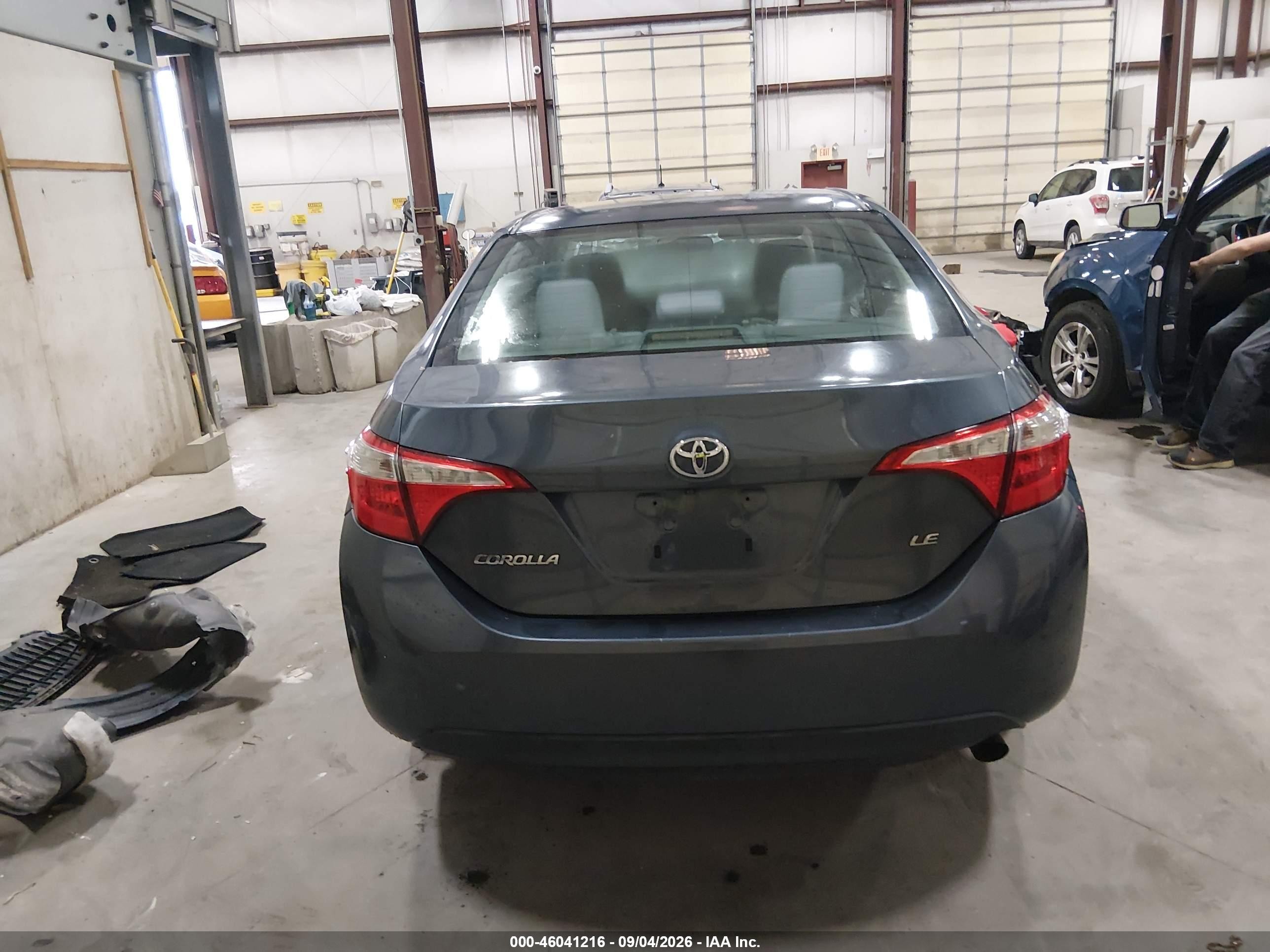 2014 Toyota Corolla Le Gray vin: 2T1BURHEXEC107264