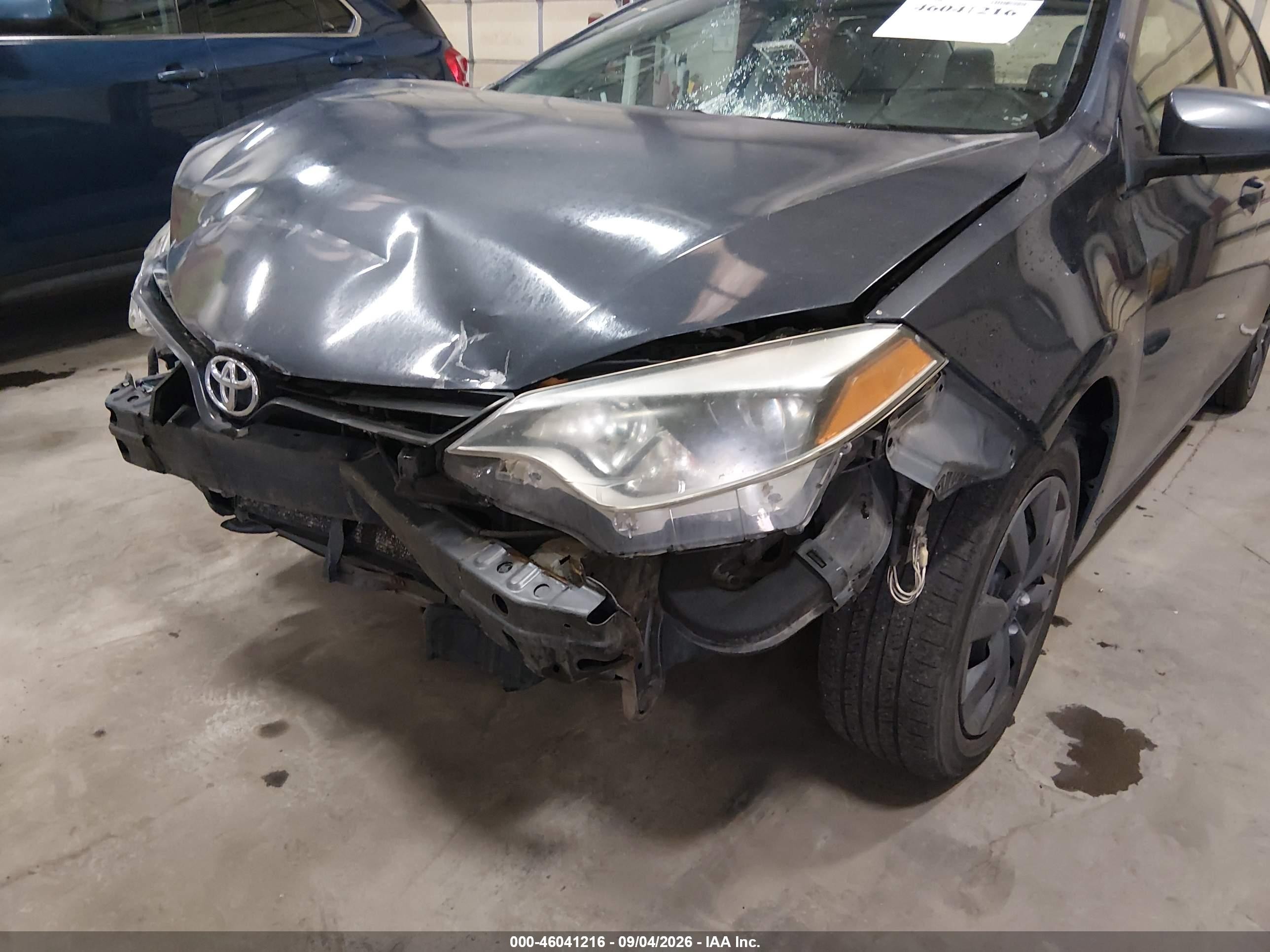 2014 Toyota Corolla Le Gray vin: 2T1BURHEXEC107264