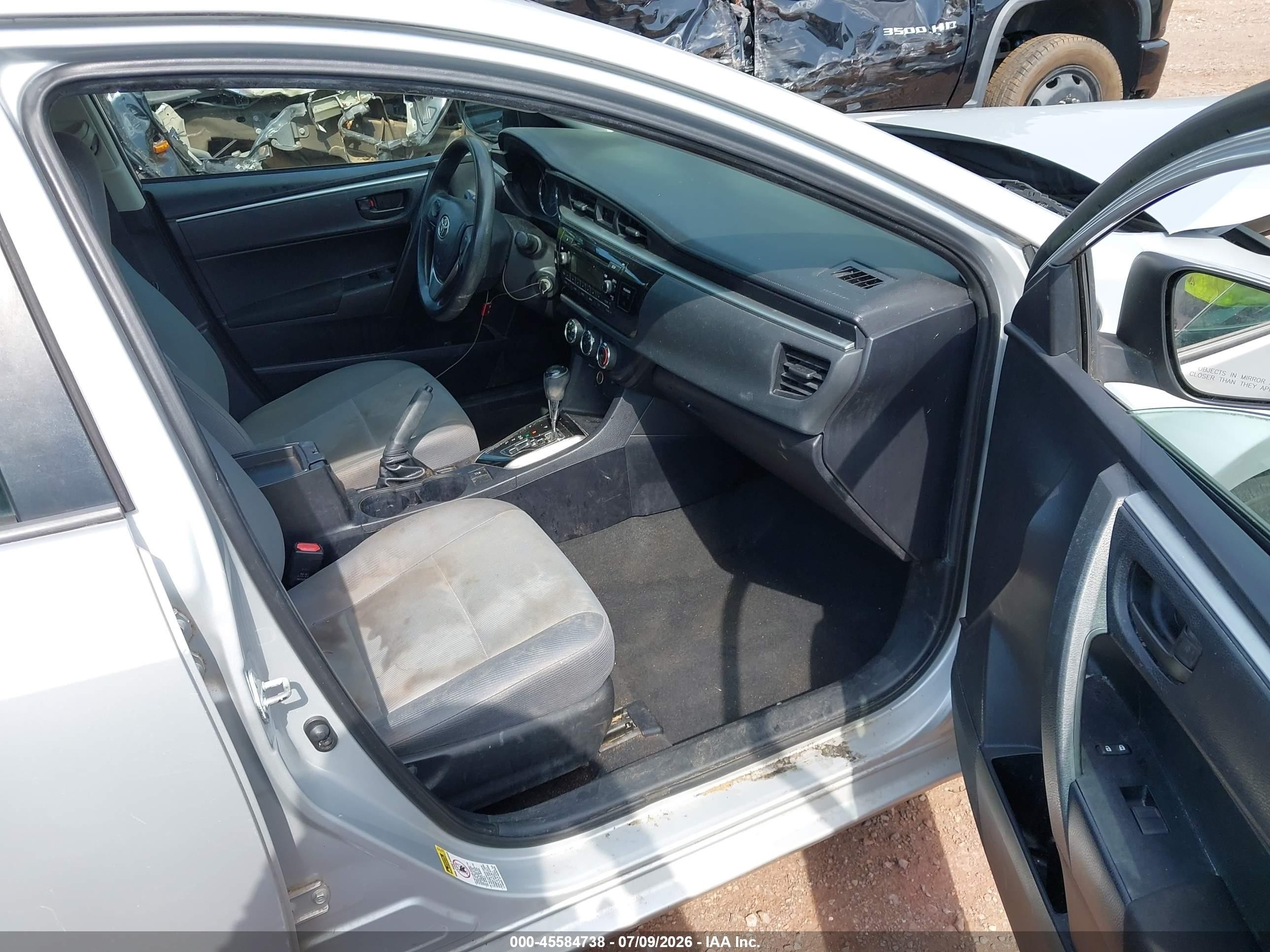 2014 Toyota Corolla L Silver vin: 2T1BURHEXEC124565