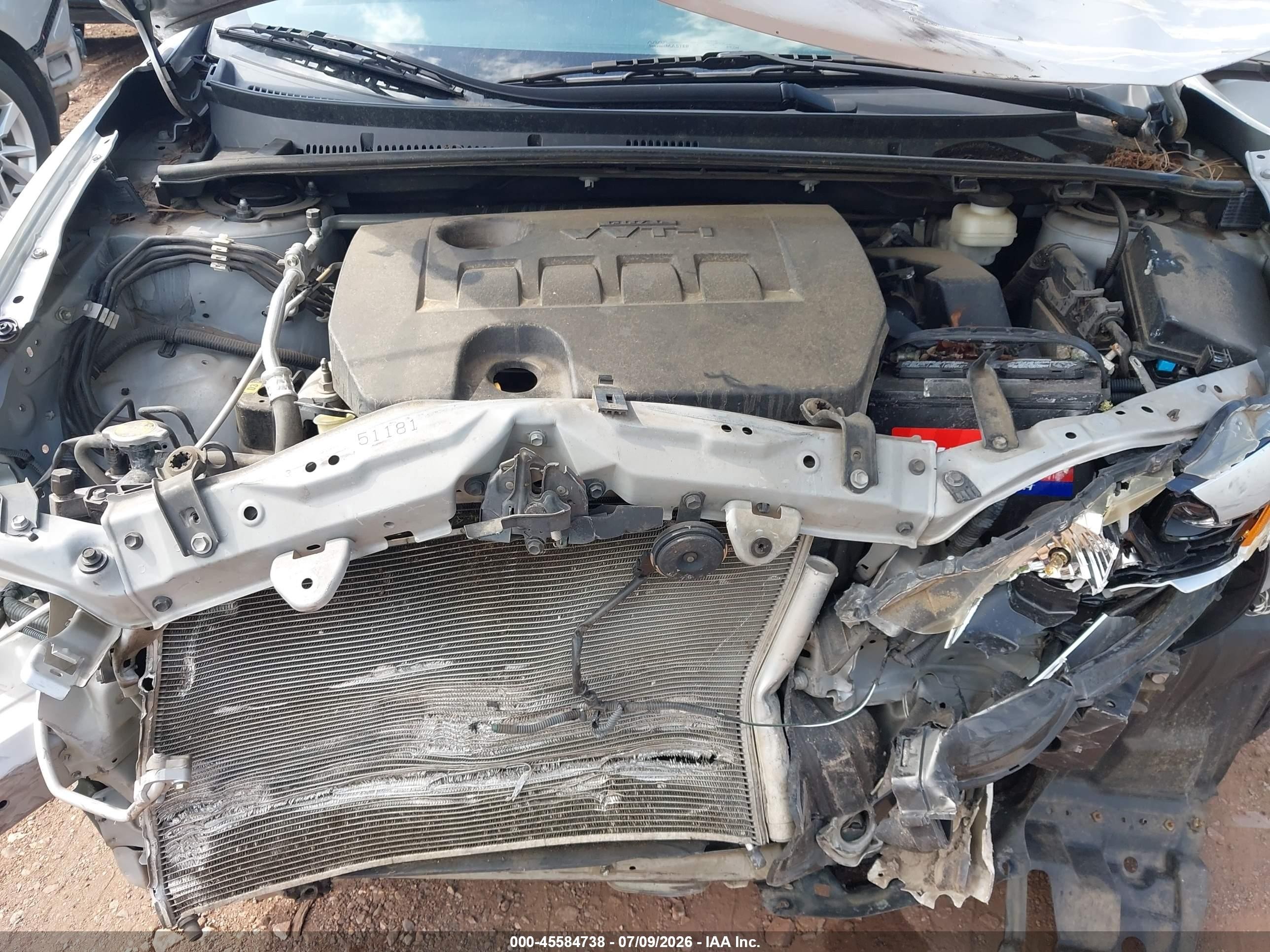 2014 Toyota Corolla L Silver vin: 2T1BURHEXEC124565