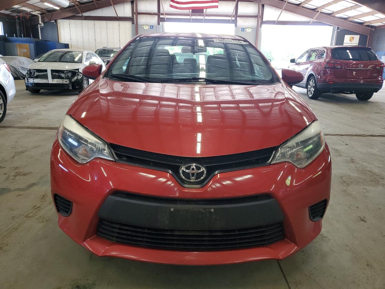 2014 Toyota Corolla L Red vin: 2T1BURHEXEC126073