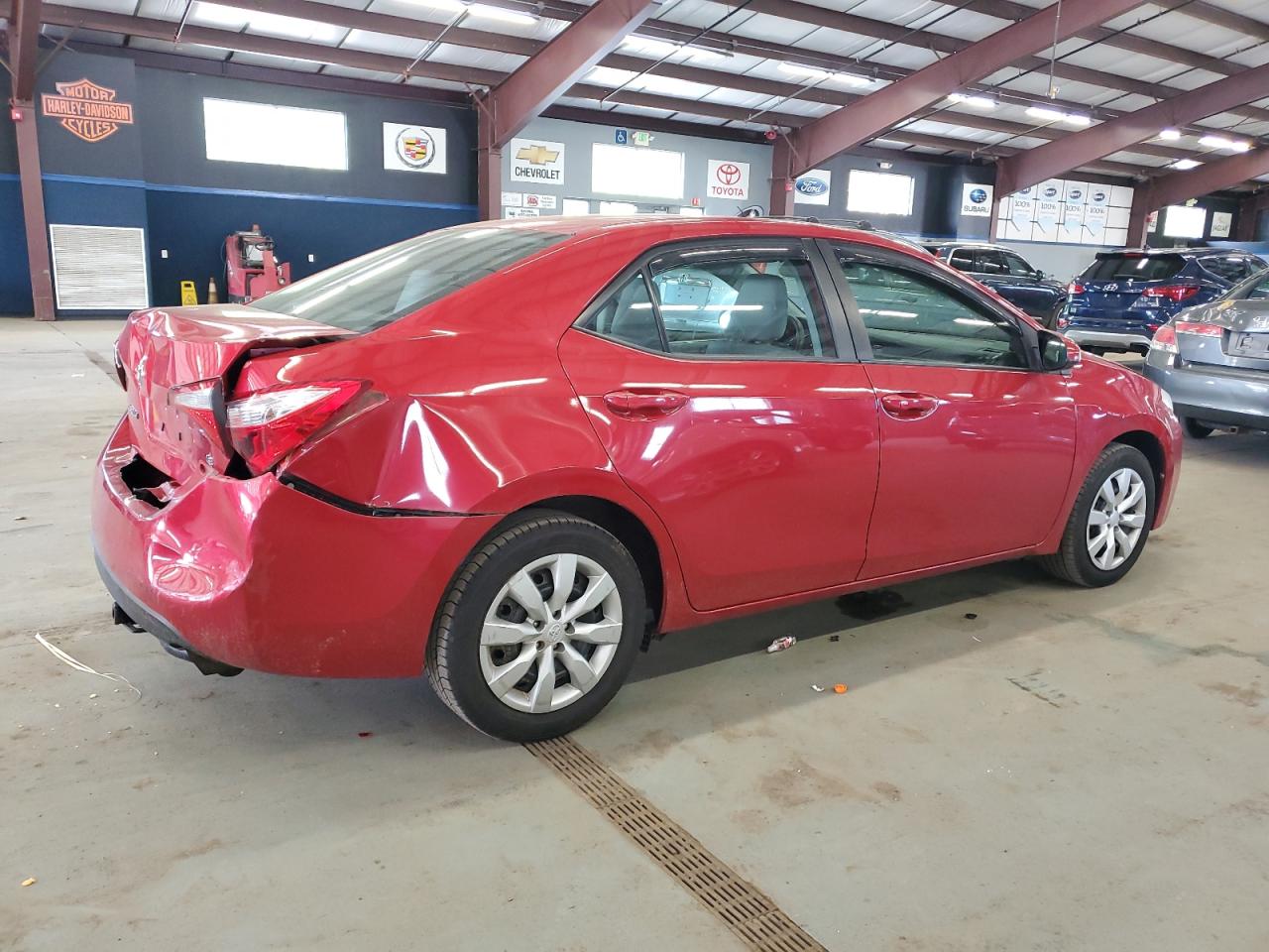 2014 Toyota Corolla L Red vin: 2T1BURHEXEC126073