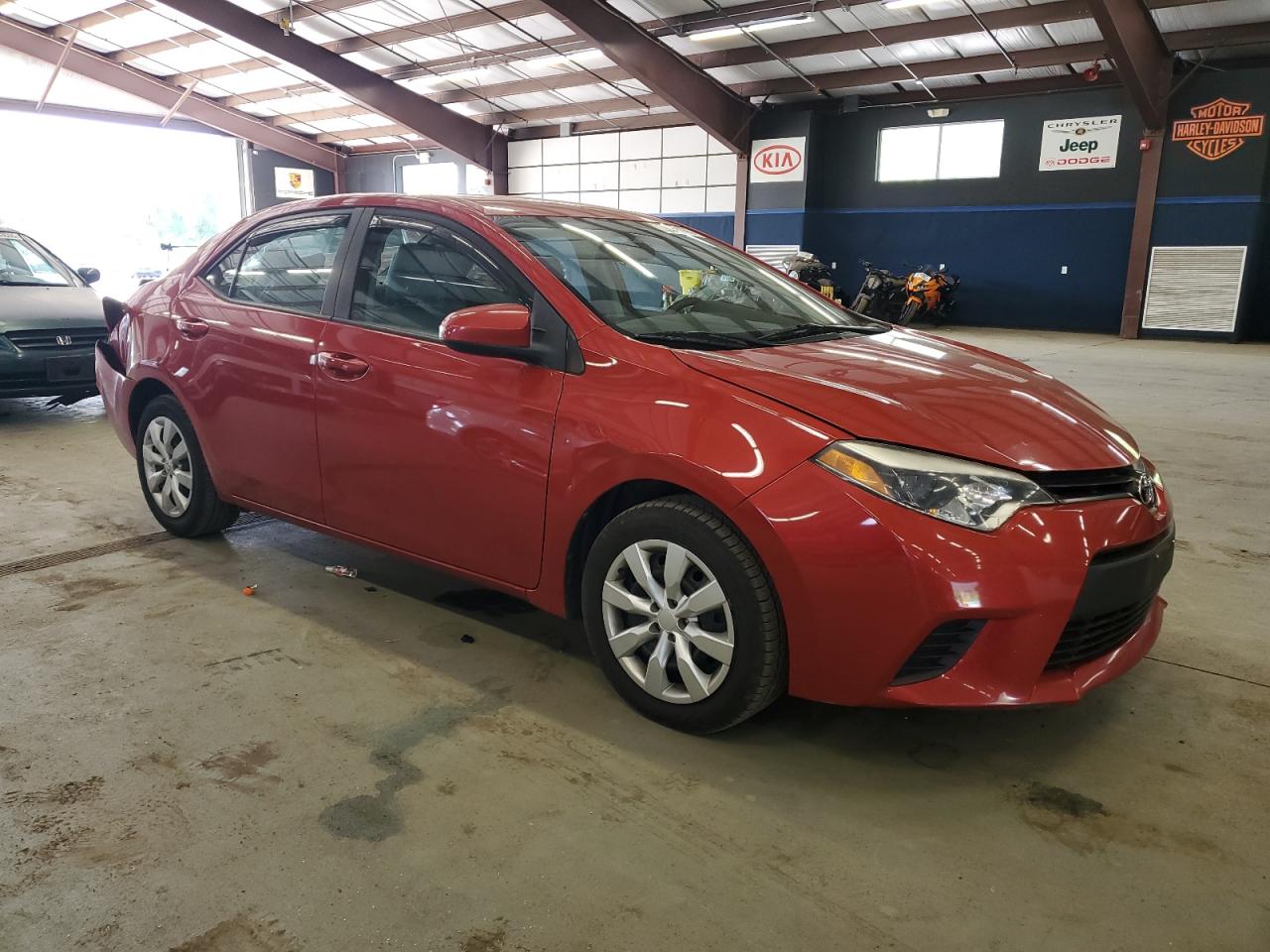 2014 Toyota Corolla L Red vin: 2T1BURHEXEC126073