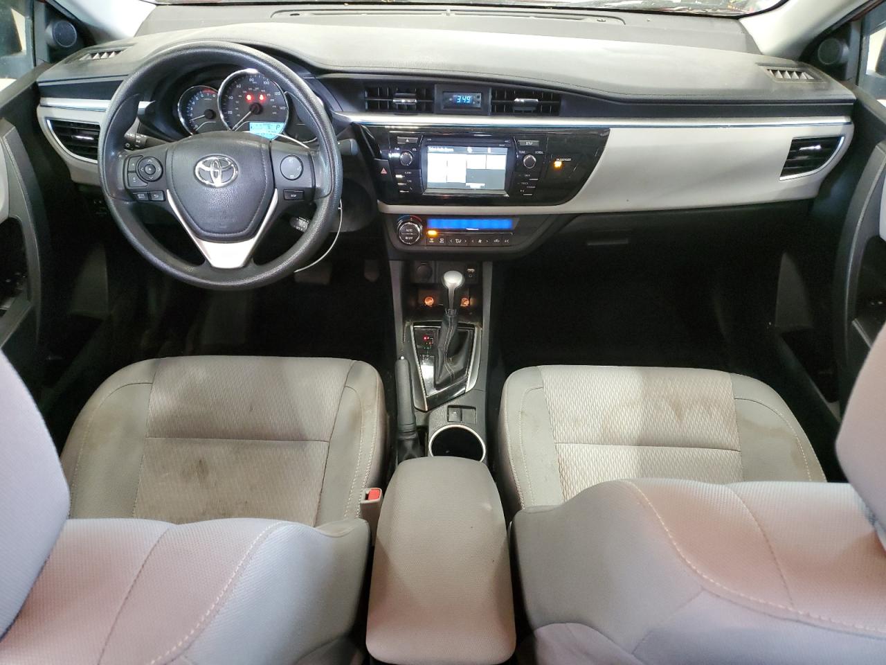 2014 Toyota Corolla L Red vin: 2T1BURHEXEC126073