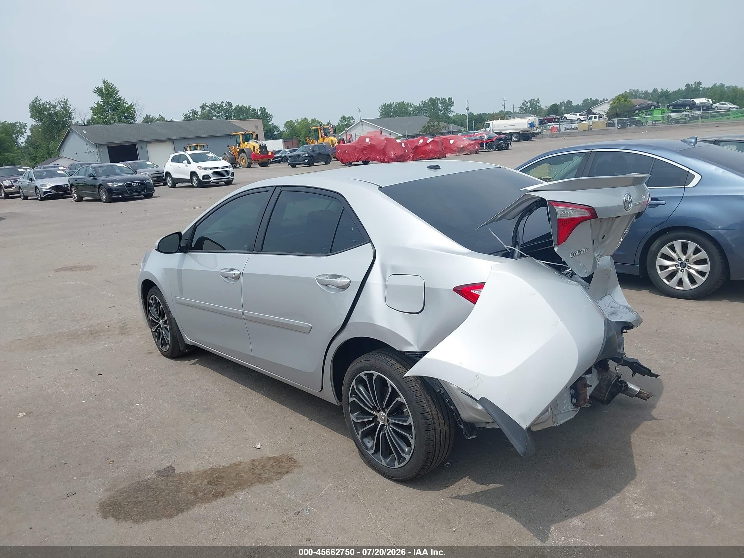 2014 Toyota Corolla S Premium Серебряный vin: 2T1BURHEXEC130642