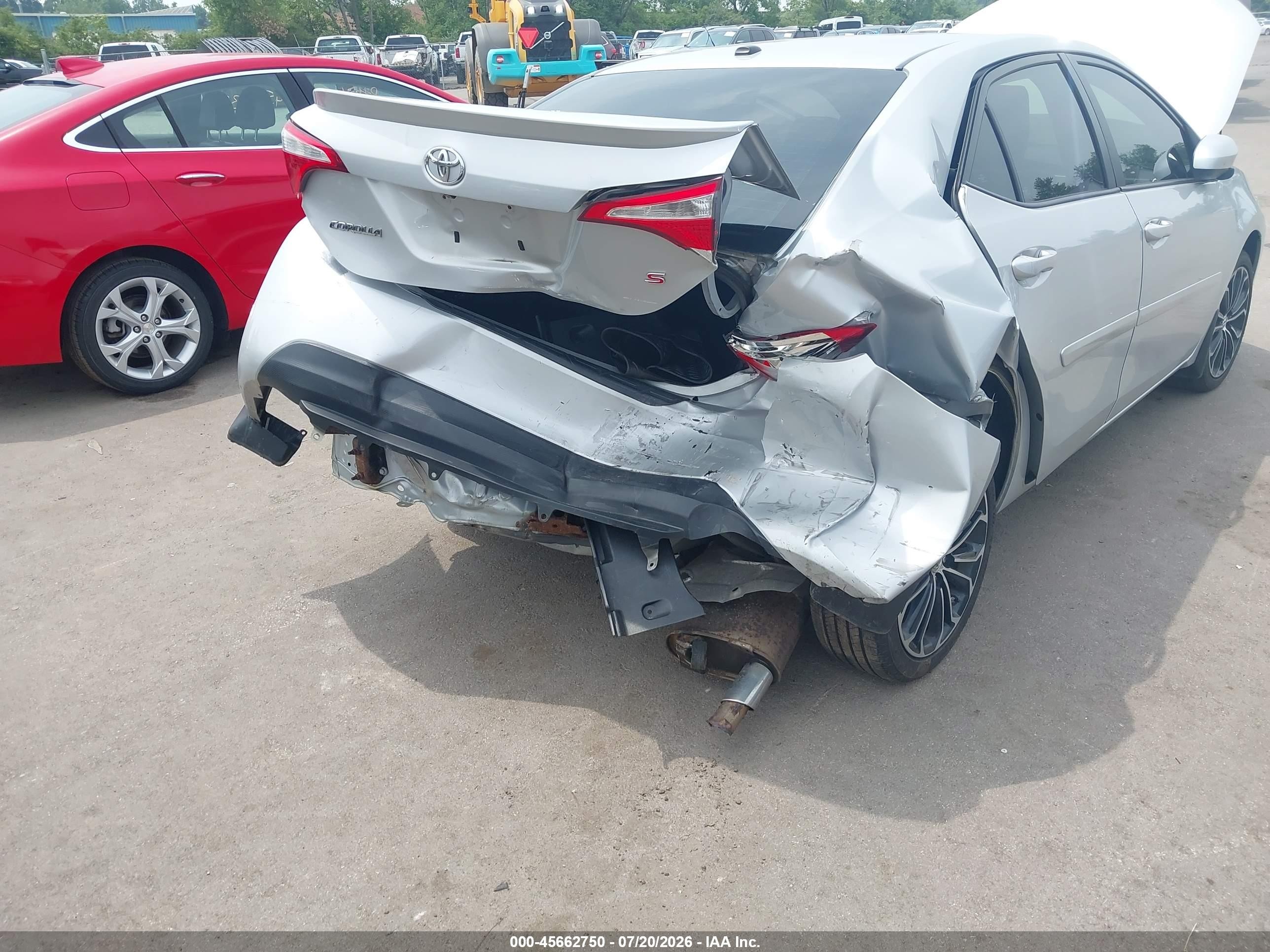 2014 Toyota Corolla S Premium Серебряный vin: 2T1BURHEXEC130642