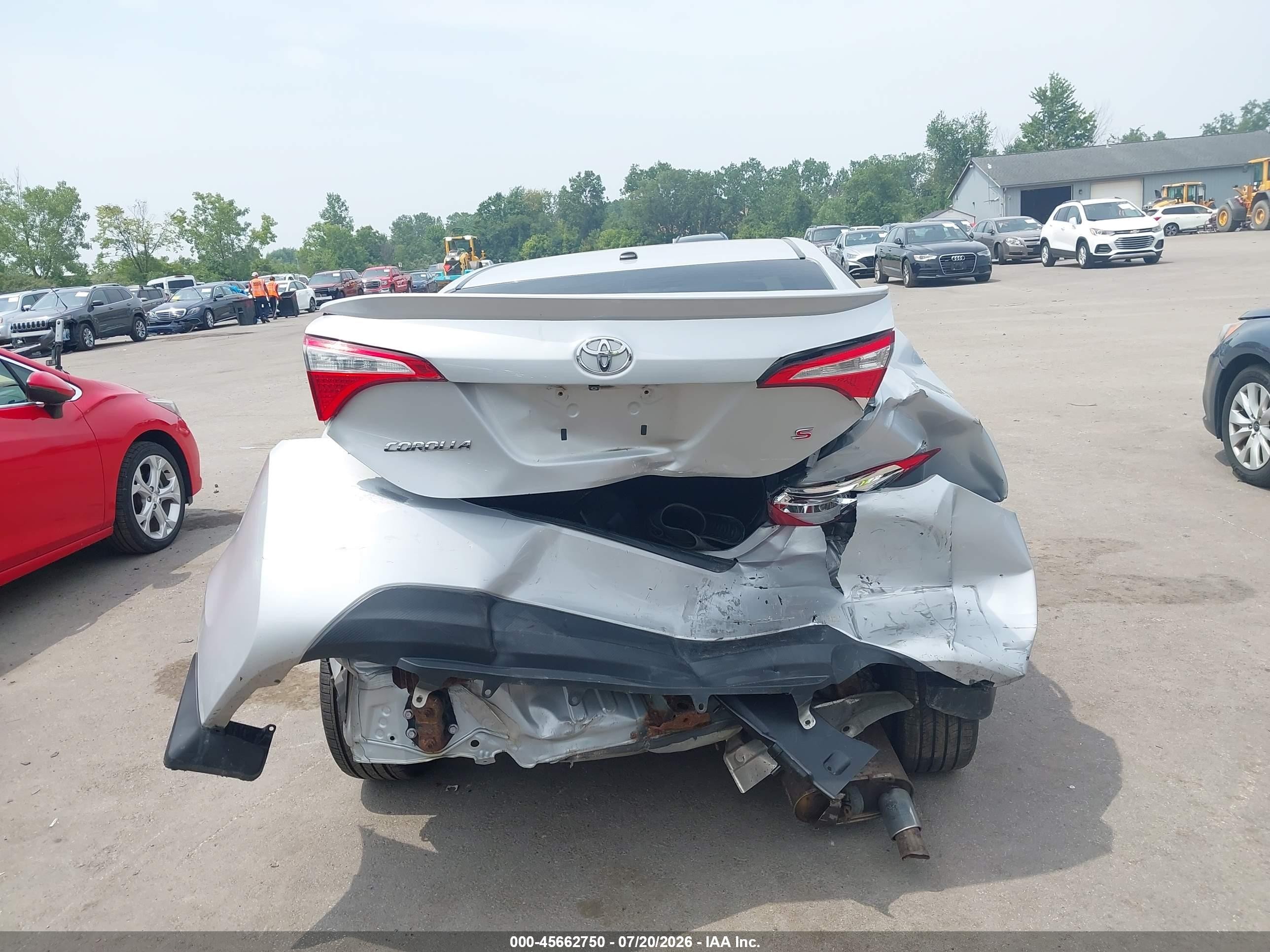 2014 Toyota Corolla S Premium Серебряный vin: 2T1BURHEXEC130642