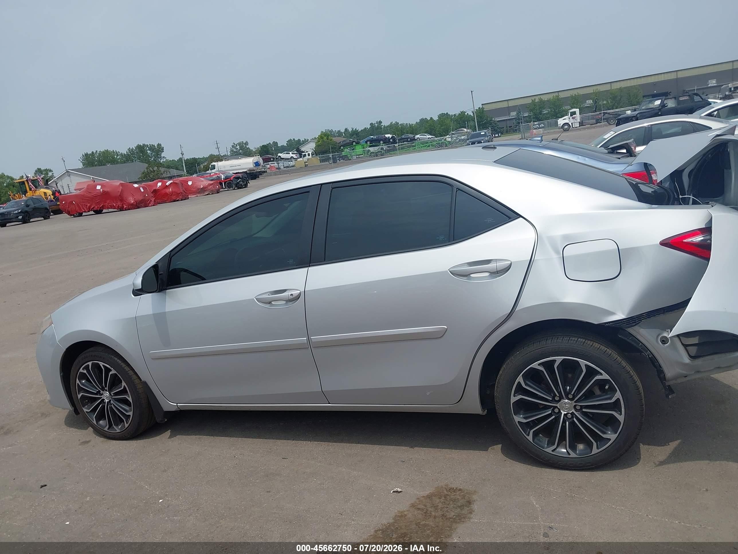 2014 Toyota Corolla S Premium Серебряный vin: 2T1BURHEXEC130642