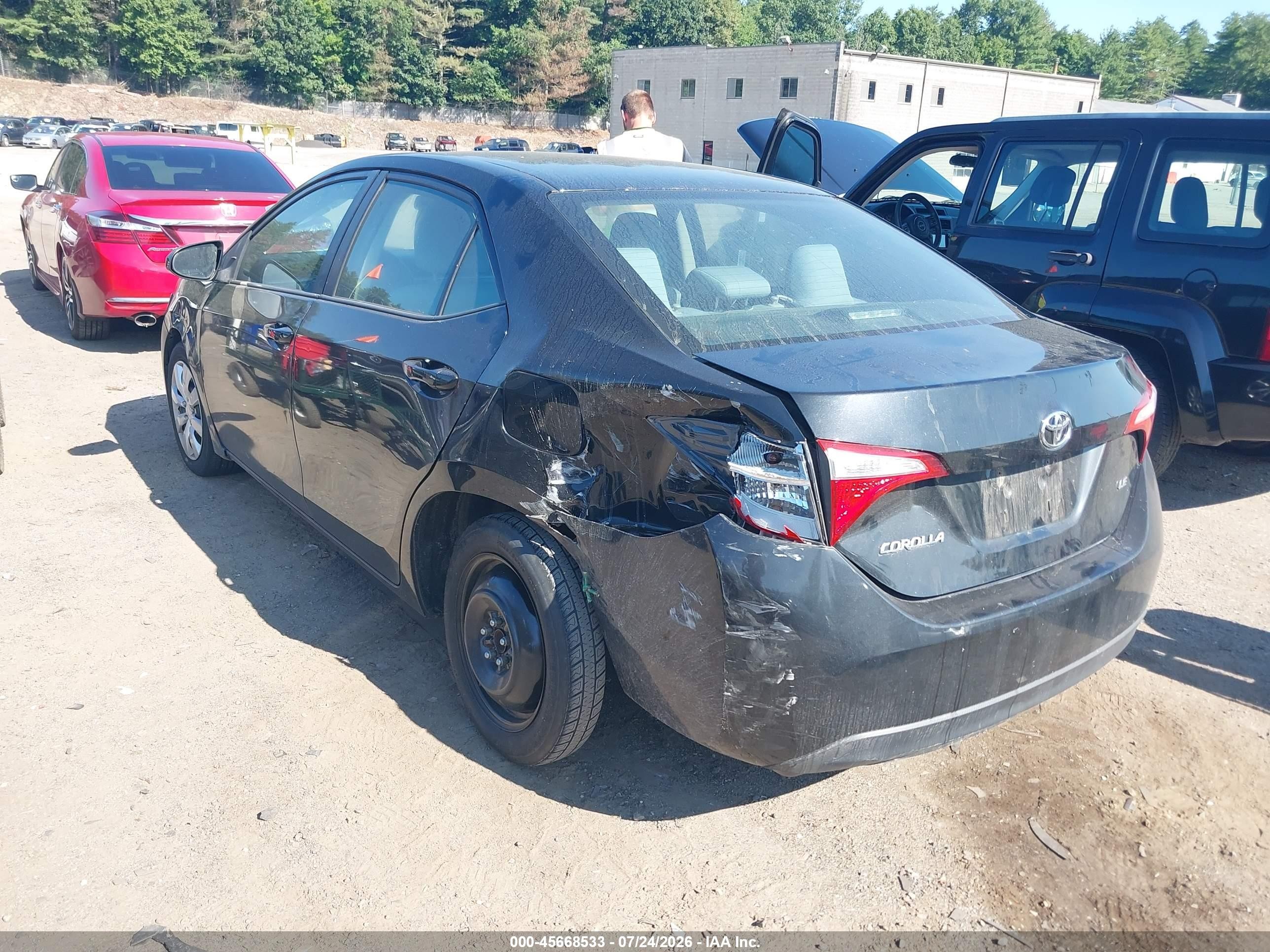 2014 Toyota Corolla Le Black vin: 2T1BURHEXEC132732