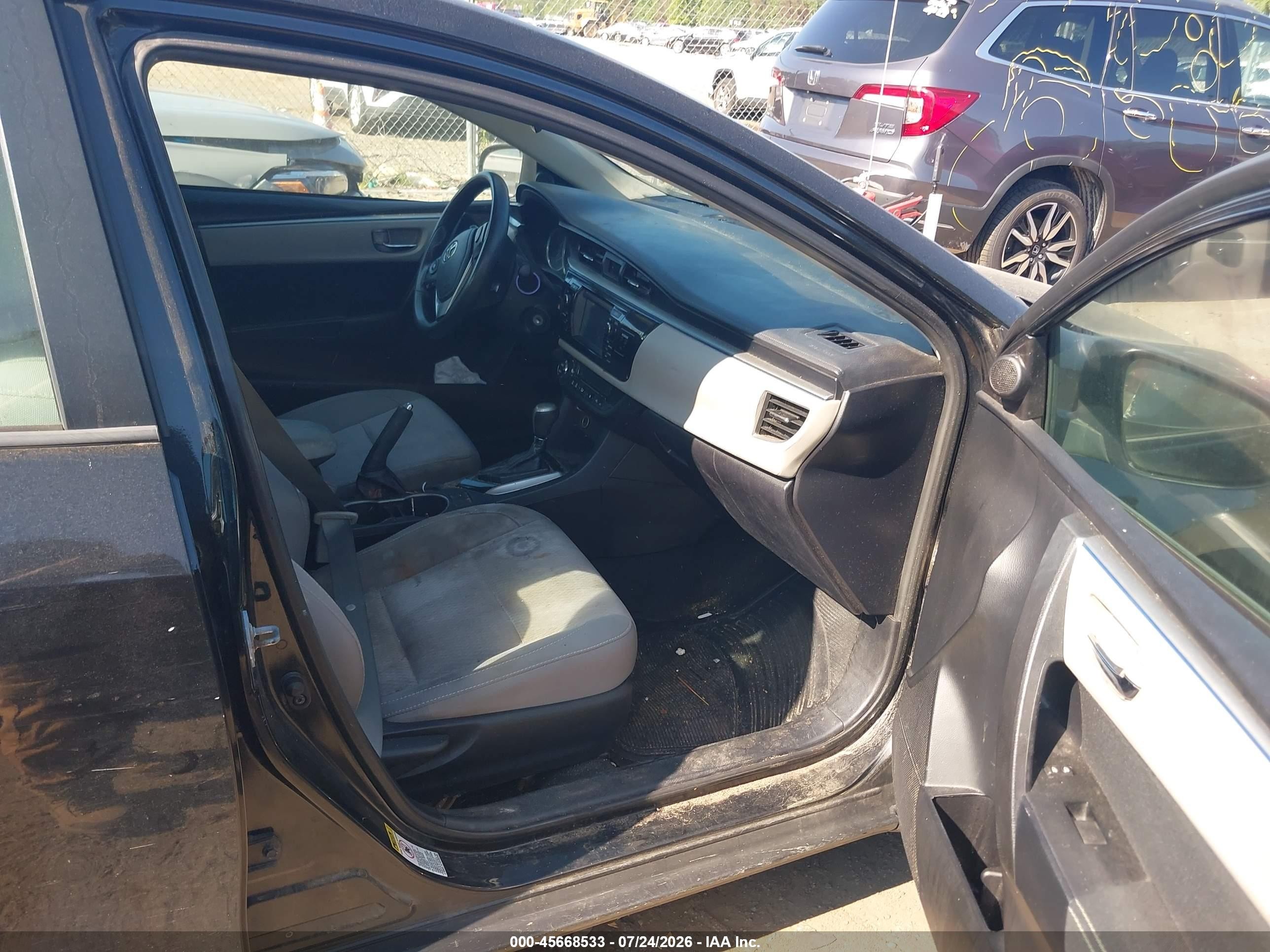 2014 Toyota Corolla Le Black vin: 2T1BURHEXEC132732