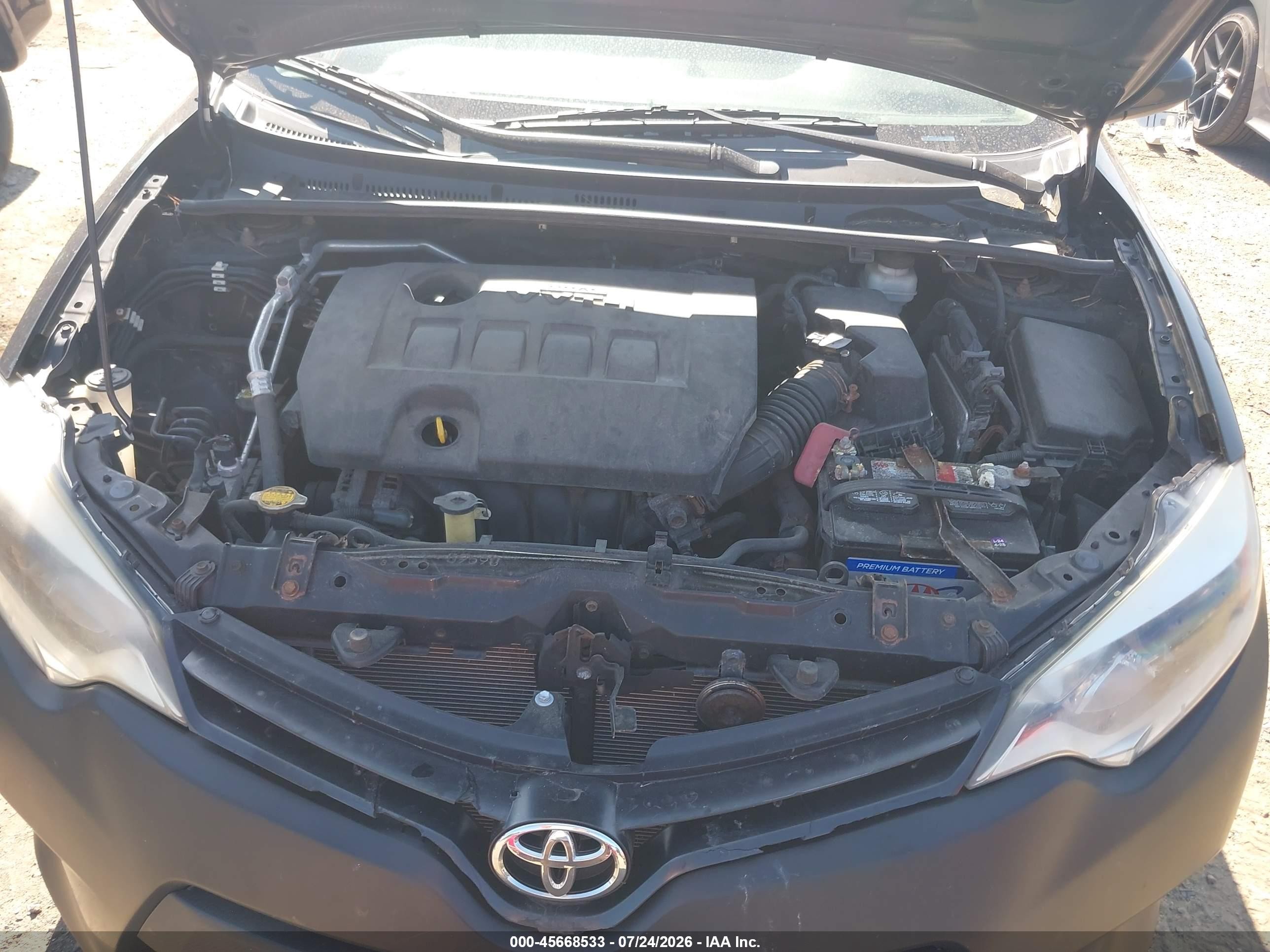 2014 Toyota Corolla Le Black vin: 2T1BURHEXEC132732