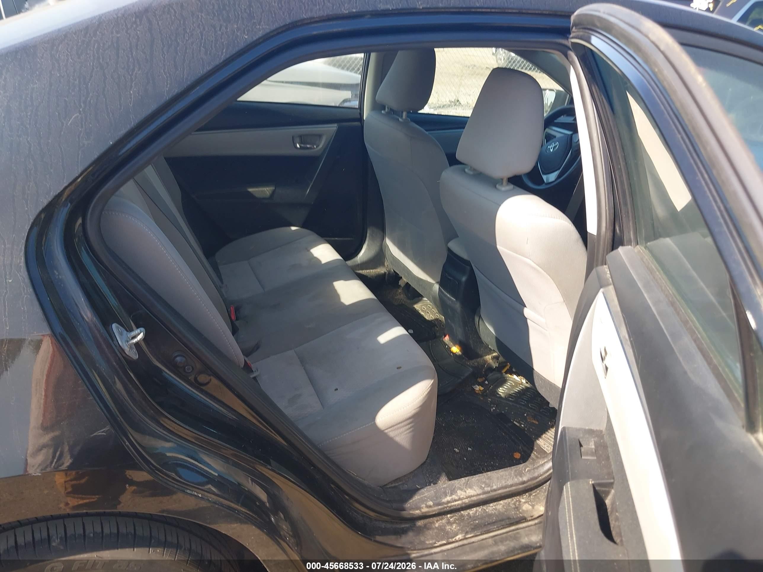 2014 Toyota Corolla Le Black vin: 2T1BURHEXEC132732
