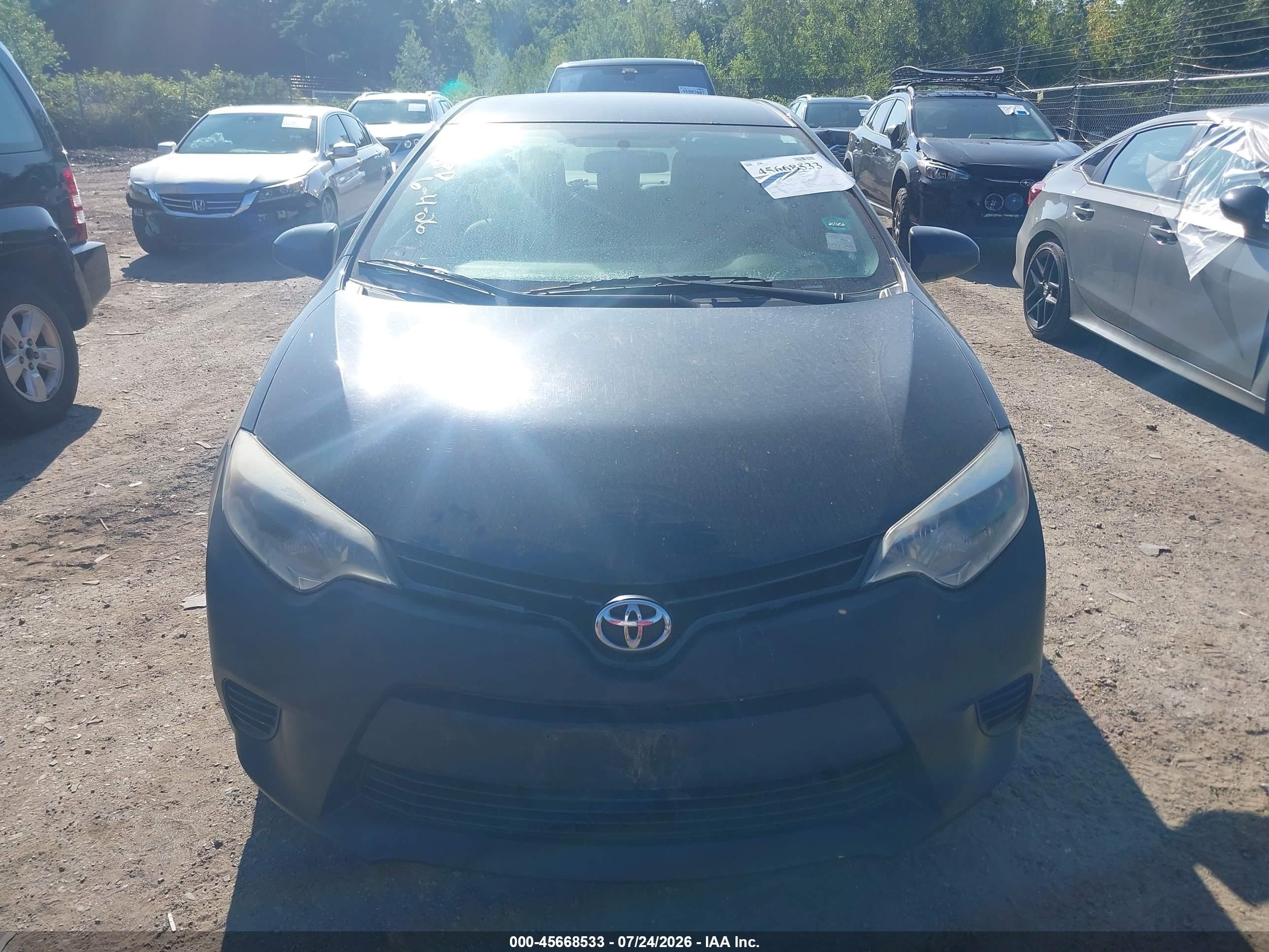 2014 Toyota Corolla Le Black vin: 2T1BURHEXEC132732