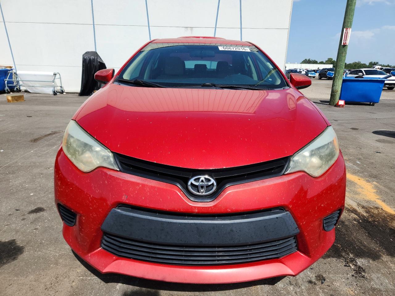 2014 Toyota Corolla Le Красный vin: 2T1BURHEXEC138367