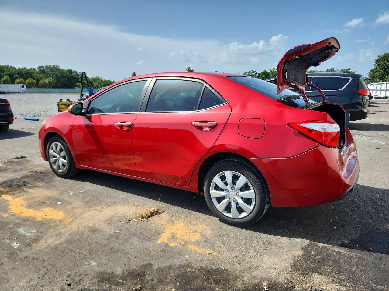 2014 Toyota Corolla Le Красный vin: 2T1BURHEXEC138367