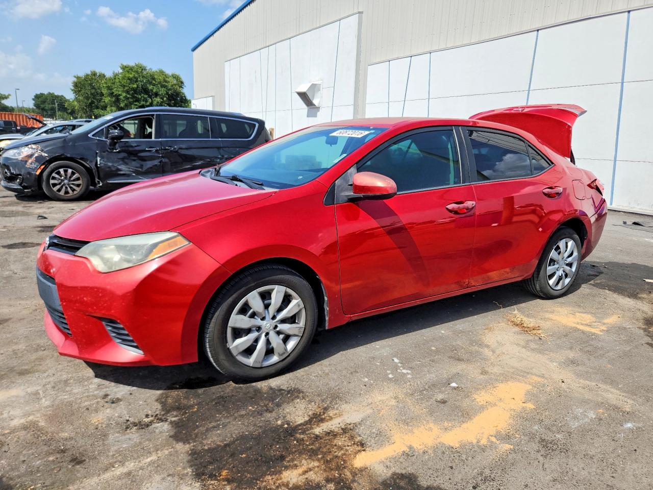 2014 Toyota Corolla Le Red vin: 2T1BURHEXEC138367