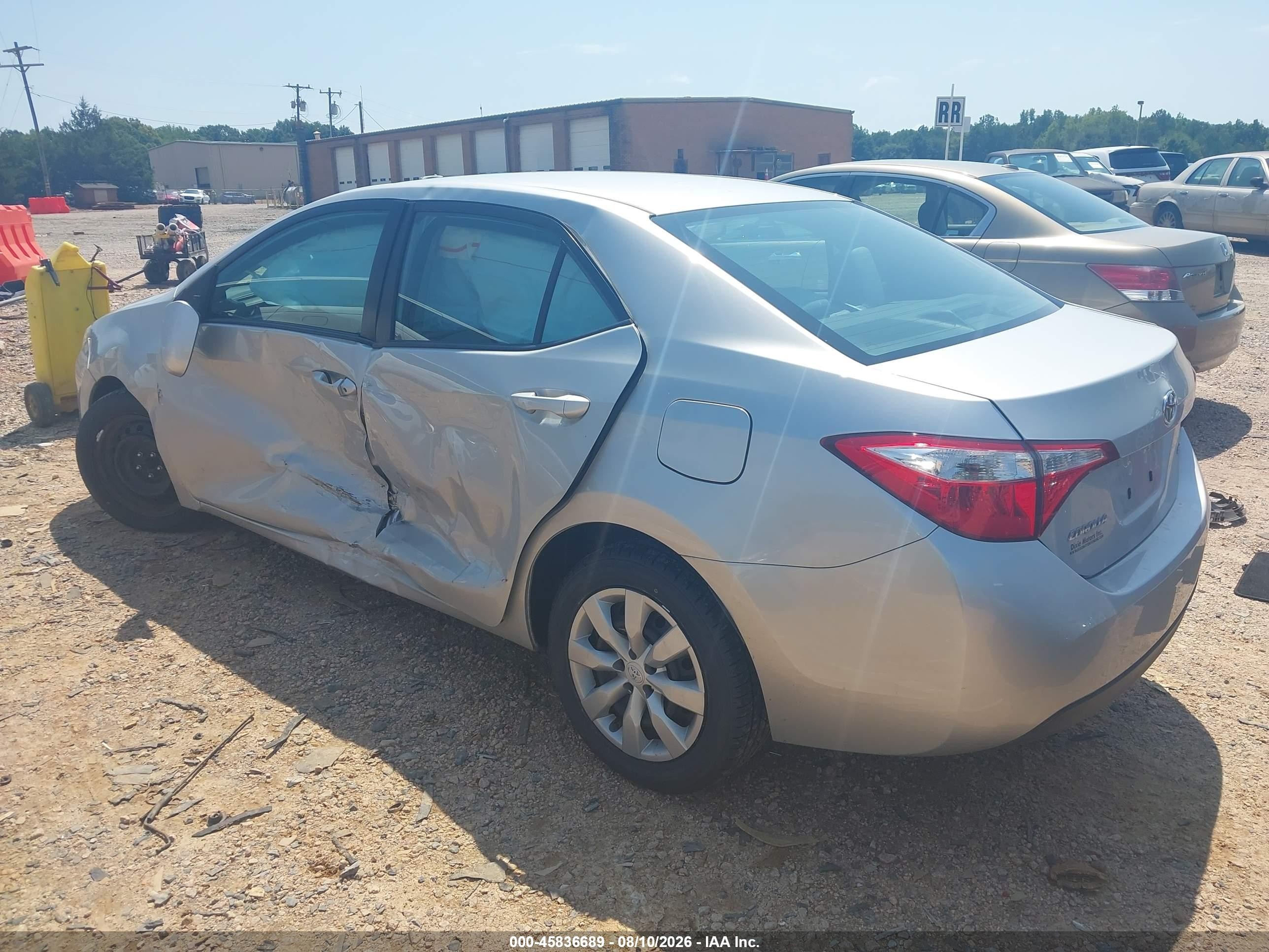 2014 Toyota Corolla Le Silver vin: 2T1BURHEXEC144850