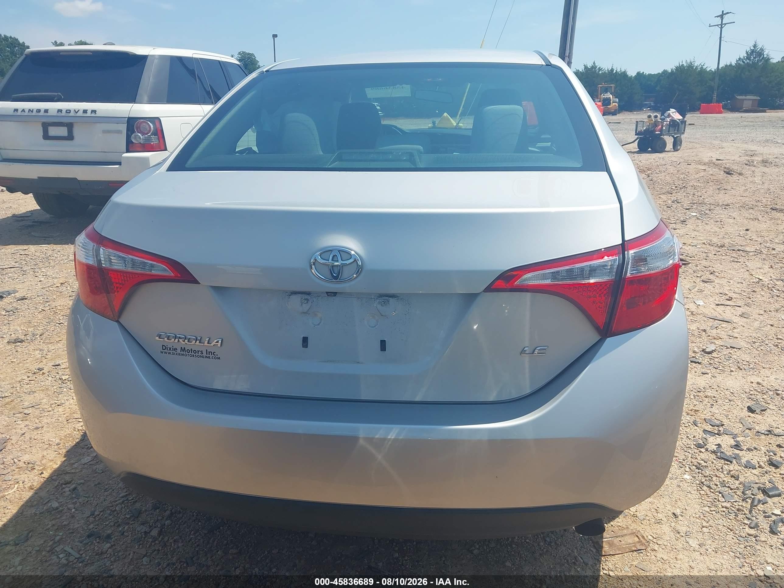 2014 Toyota Corolla Le Silver vin: 2T1BURHEXEC144850