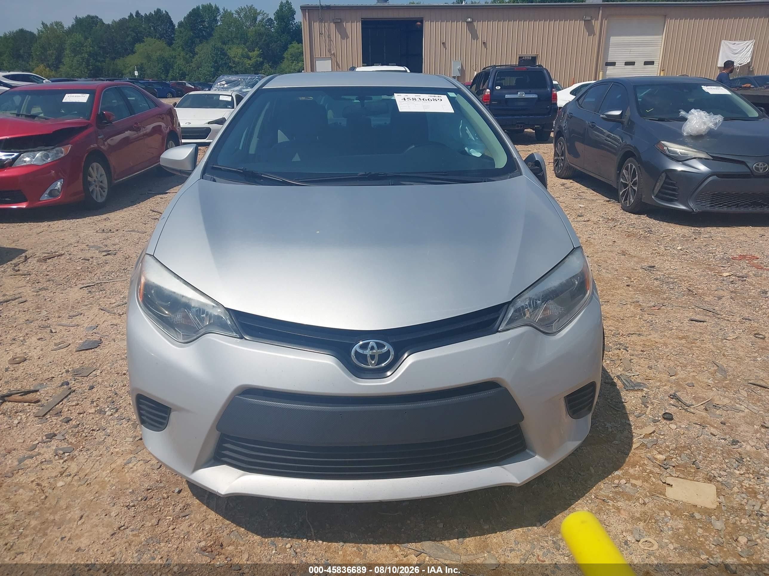 2014 Toyota Corolla Le Silver vin: 2T1BURHEXEC144850