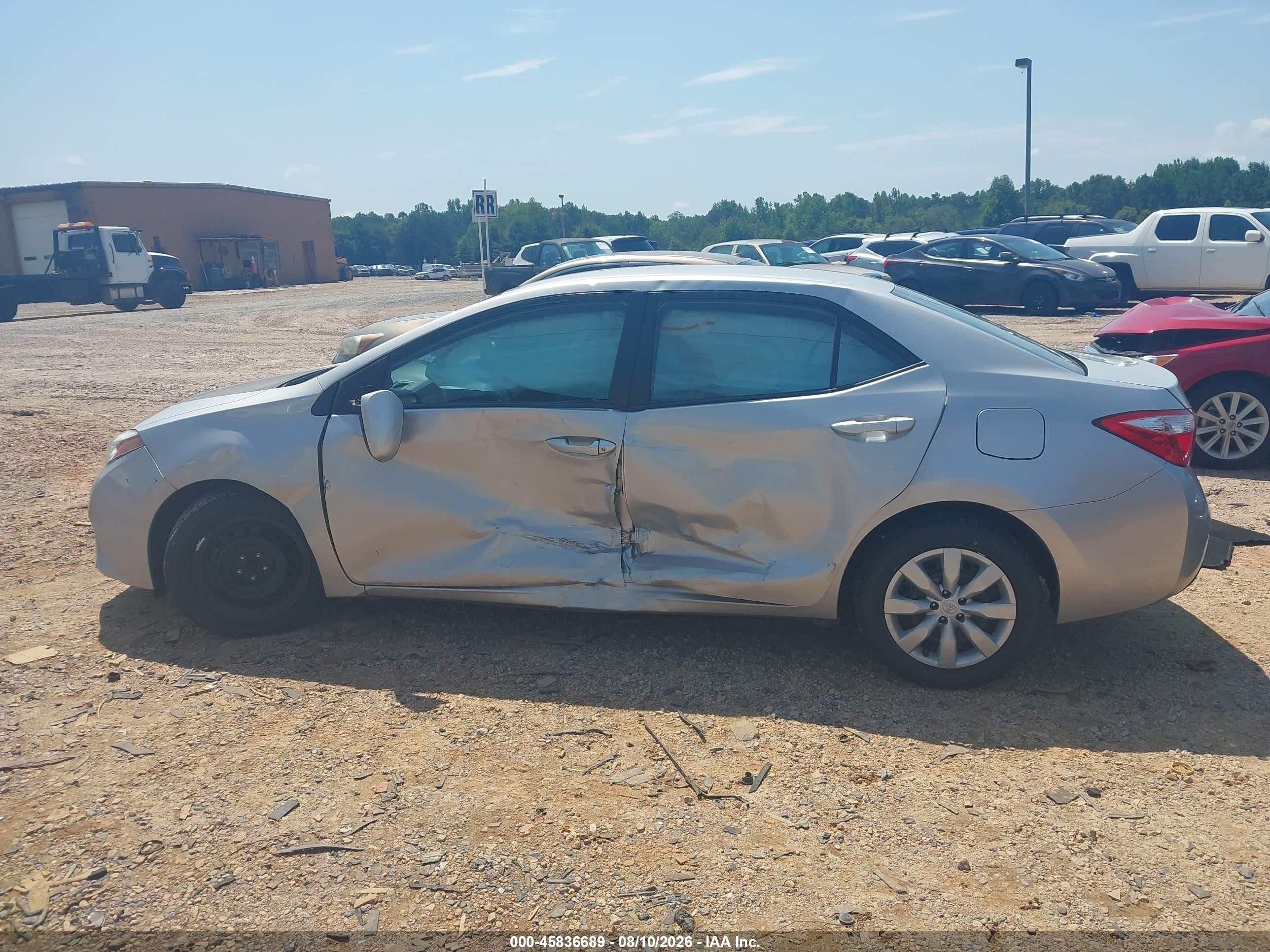 2014 Toyota Corolla Le Silver vin: 2T1BURHEXEC144850