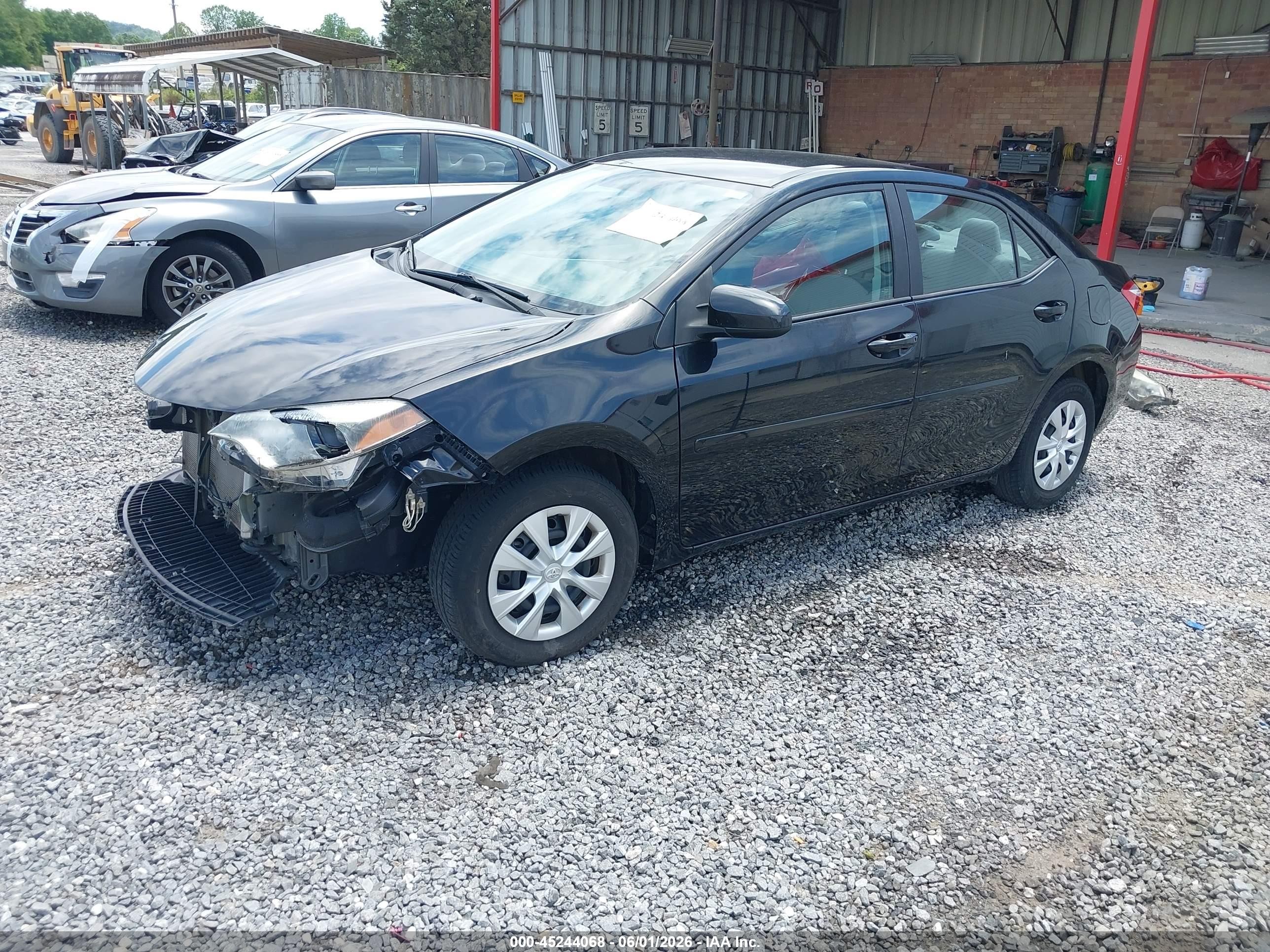 2014 Toyota Corolla L Black vin: 2T1BURHEXEC150485