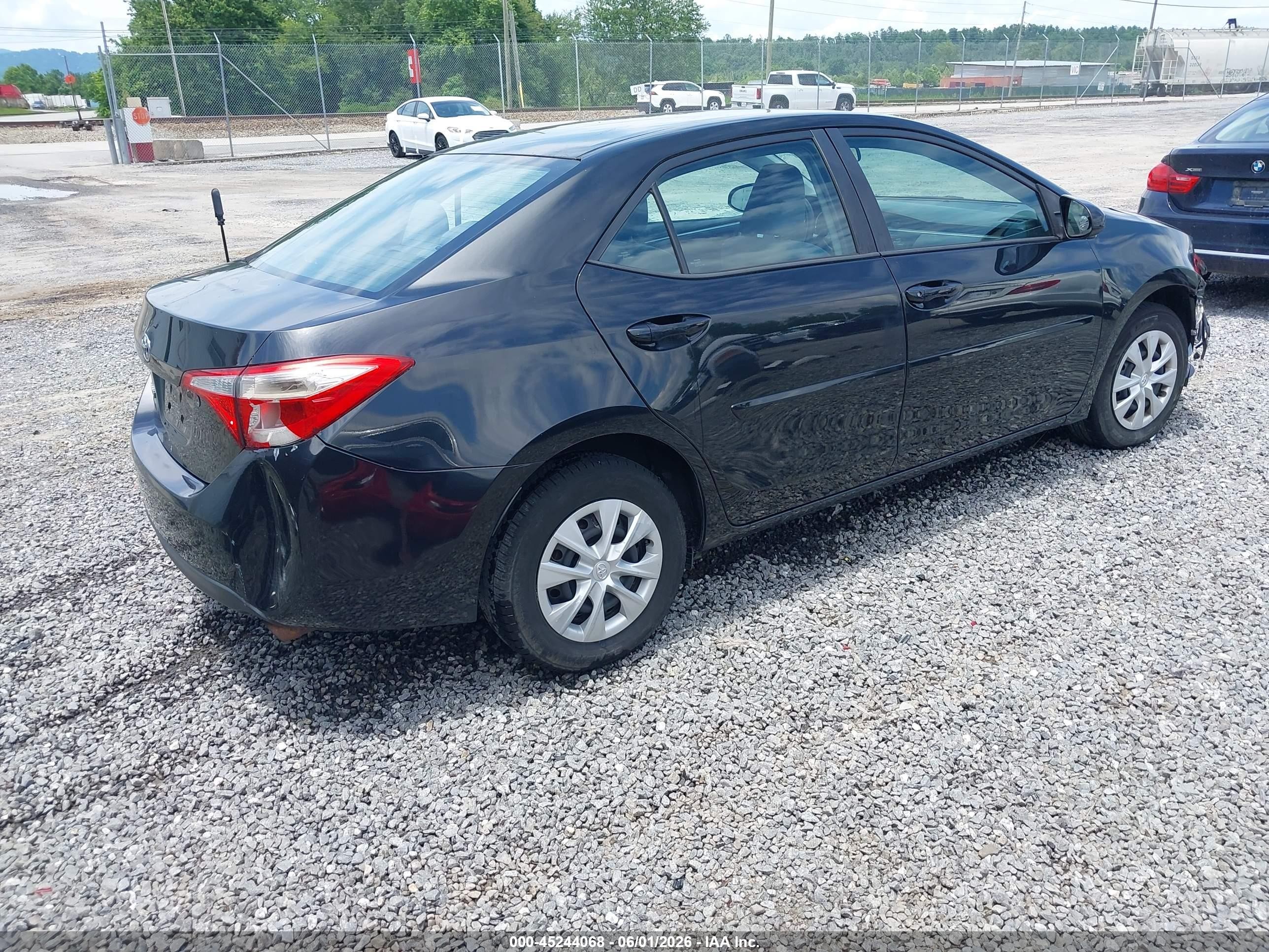 2014 Toyota Corolla L Black vin: 2T1BURHEXEC150485