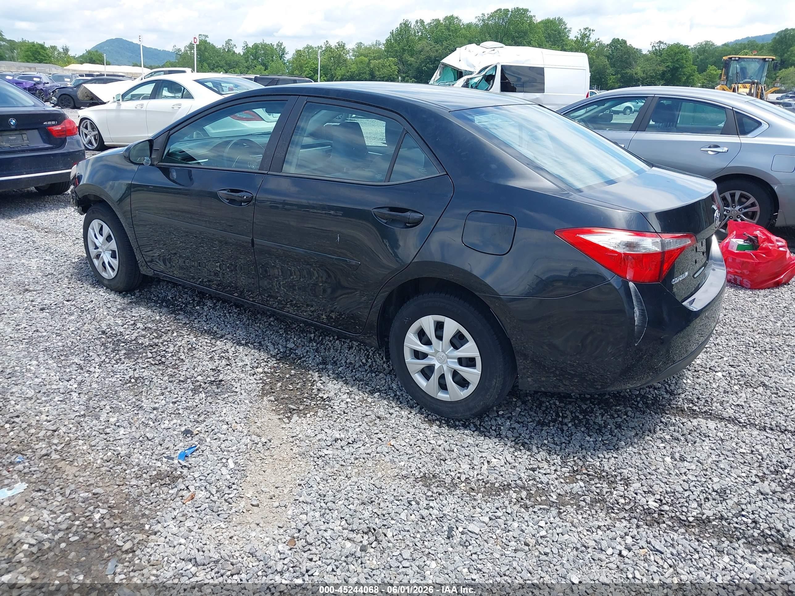 2014 Toyota Corolla L Black vin: 2T1BURHEXEC150485