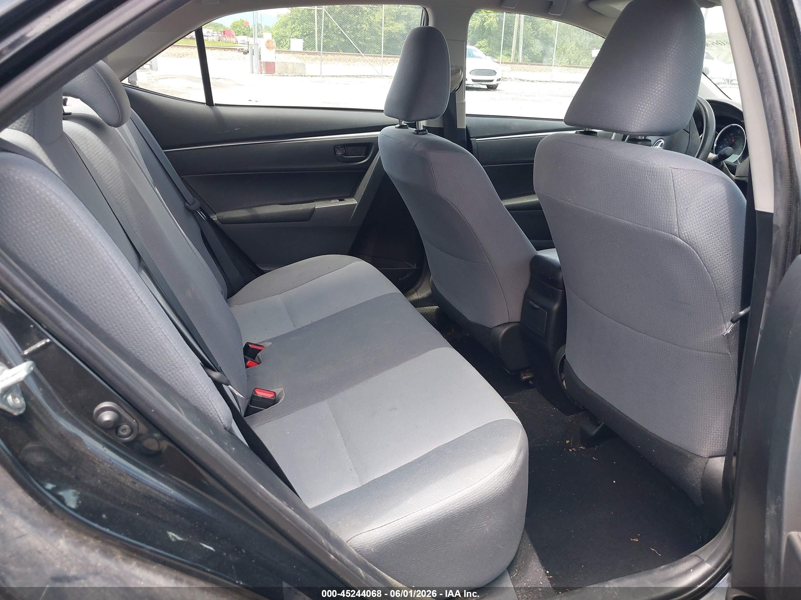 2014 Toyota Corolla L Black vin: 2T1BURHEXEC150485
