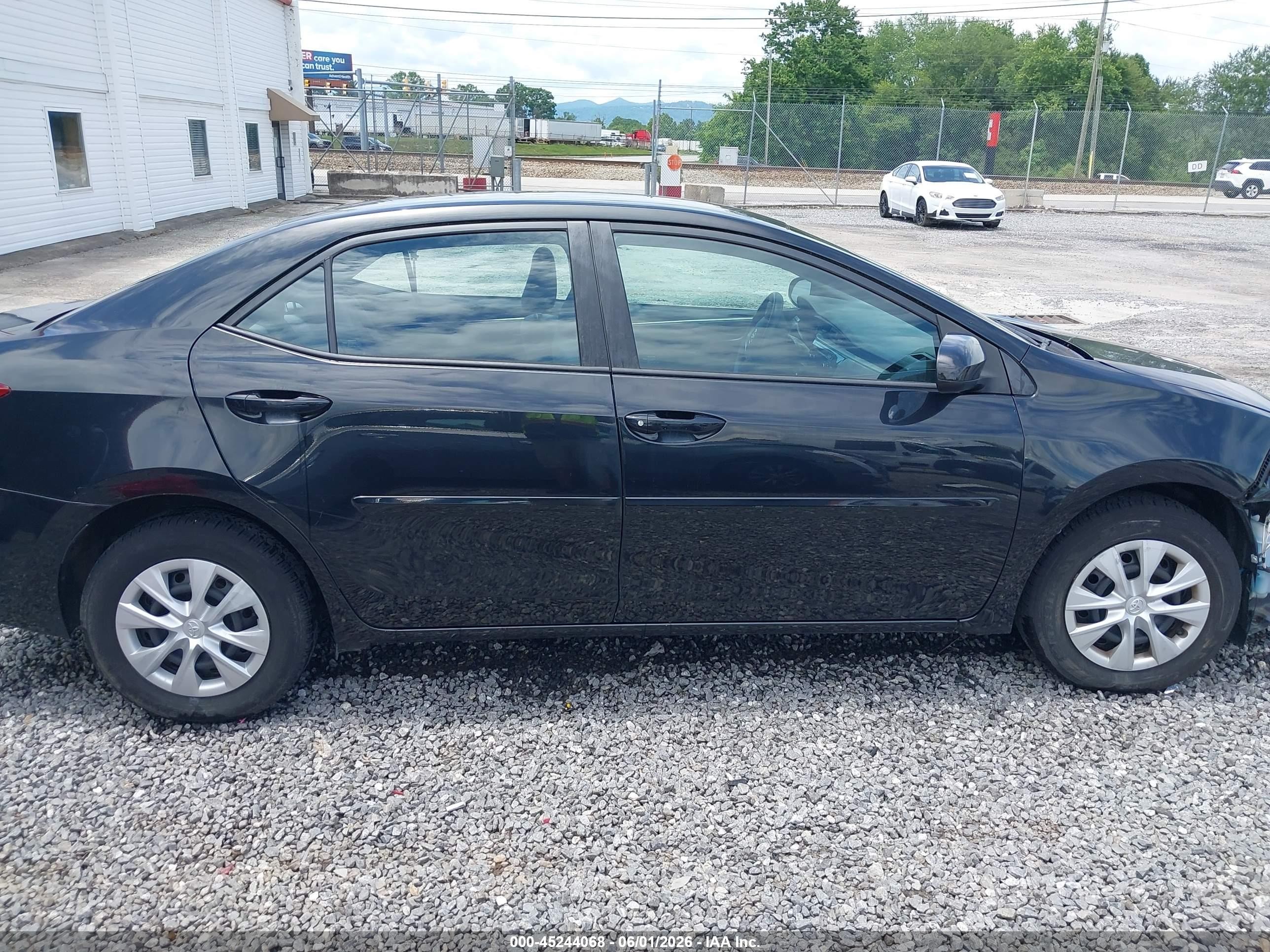 2014 Toyota Corolla L Black vin: 2T1BURHEXEC150485