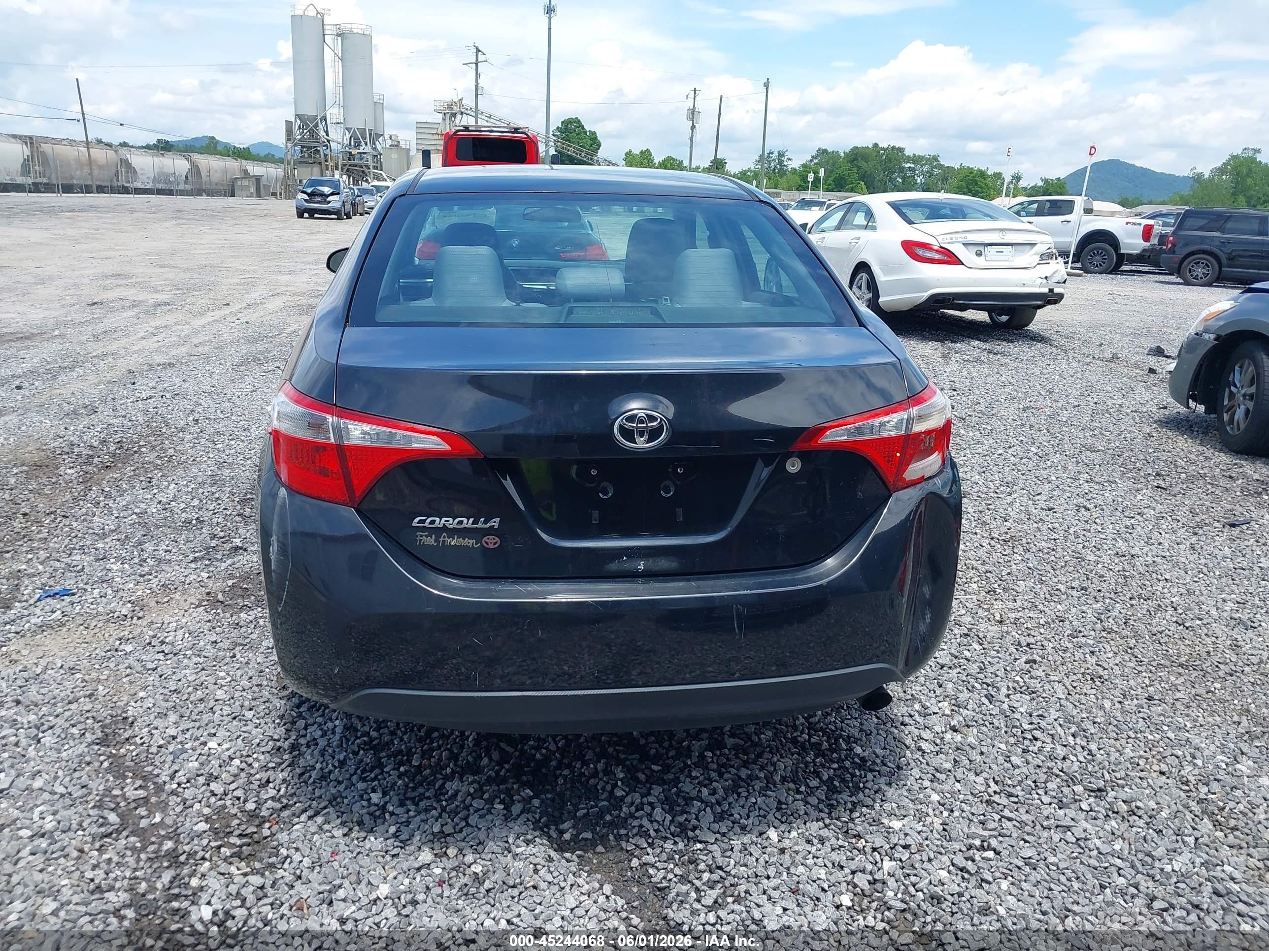 2014 Toyota Corolla L Black vin: 2T1BURHEXEC150485